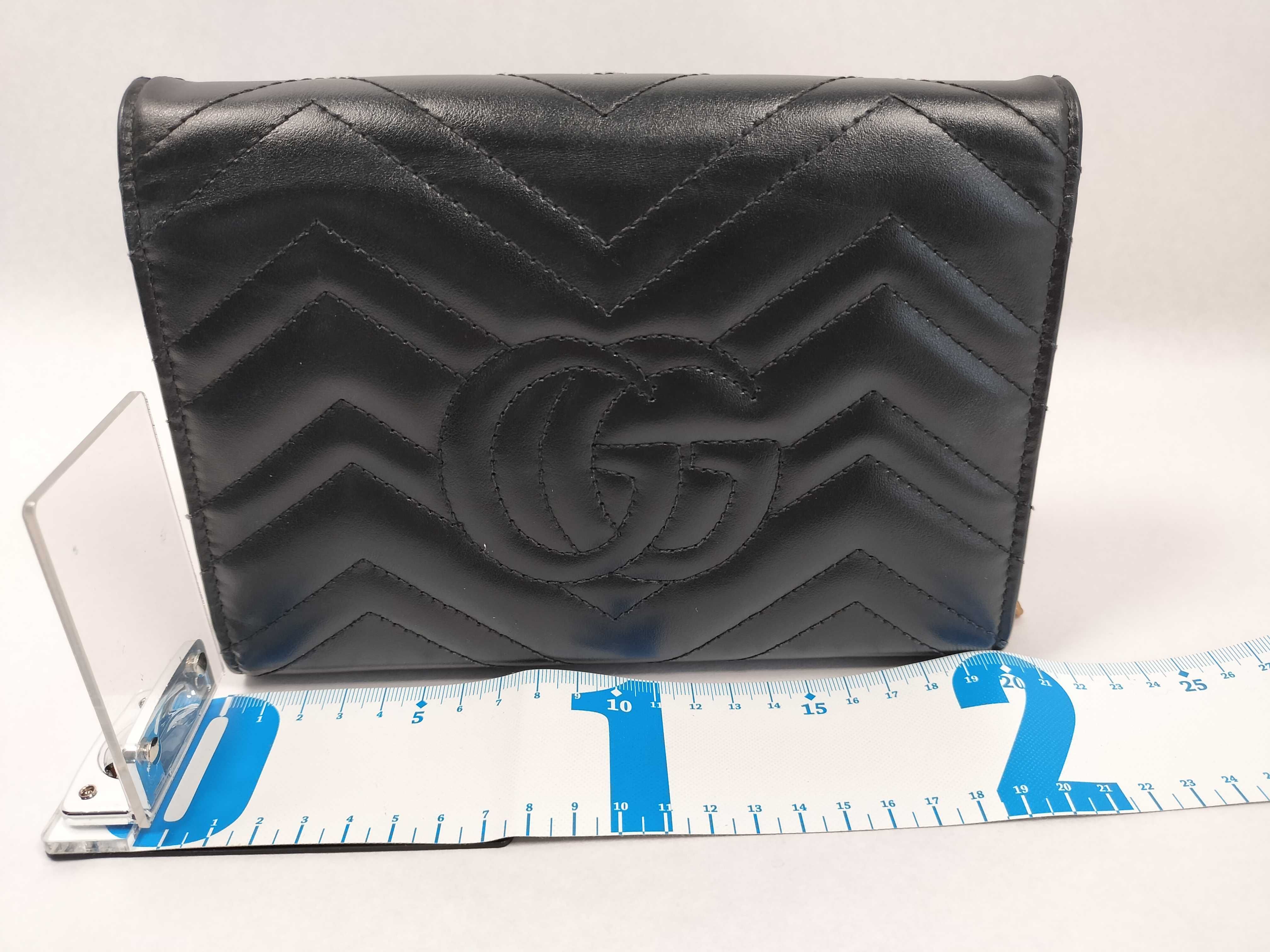 474575 GG Marmont Chain Wallet Shoulder Bag — view 2