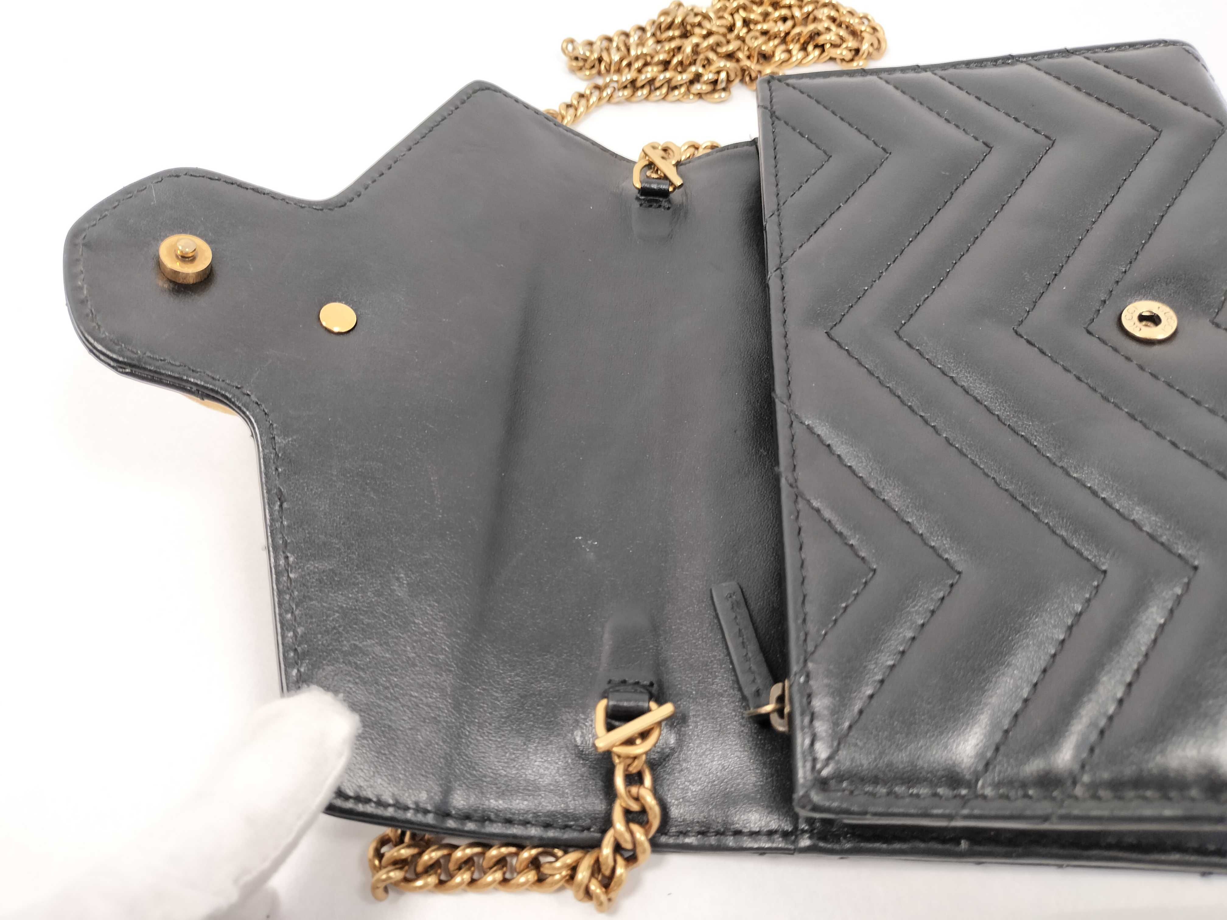 474575 GG Marmont Chain Wallet Shoulder Bag — view 8