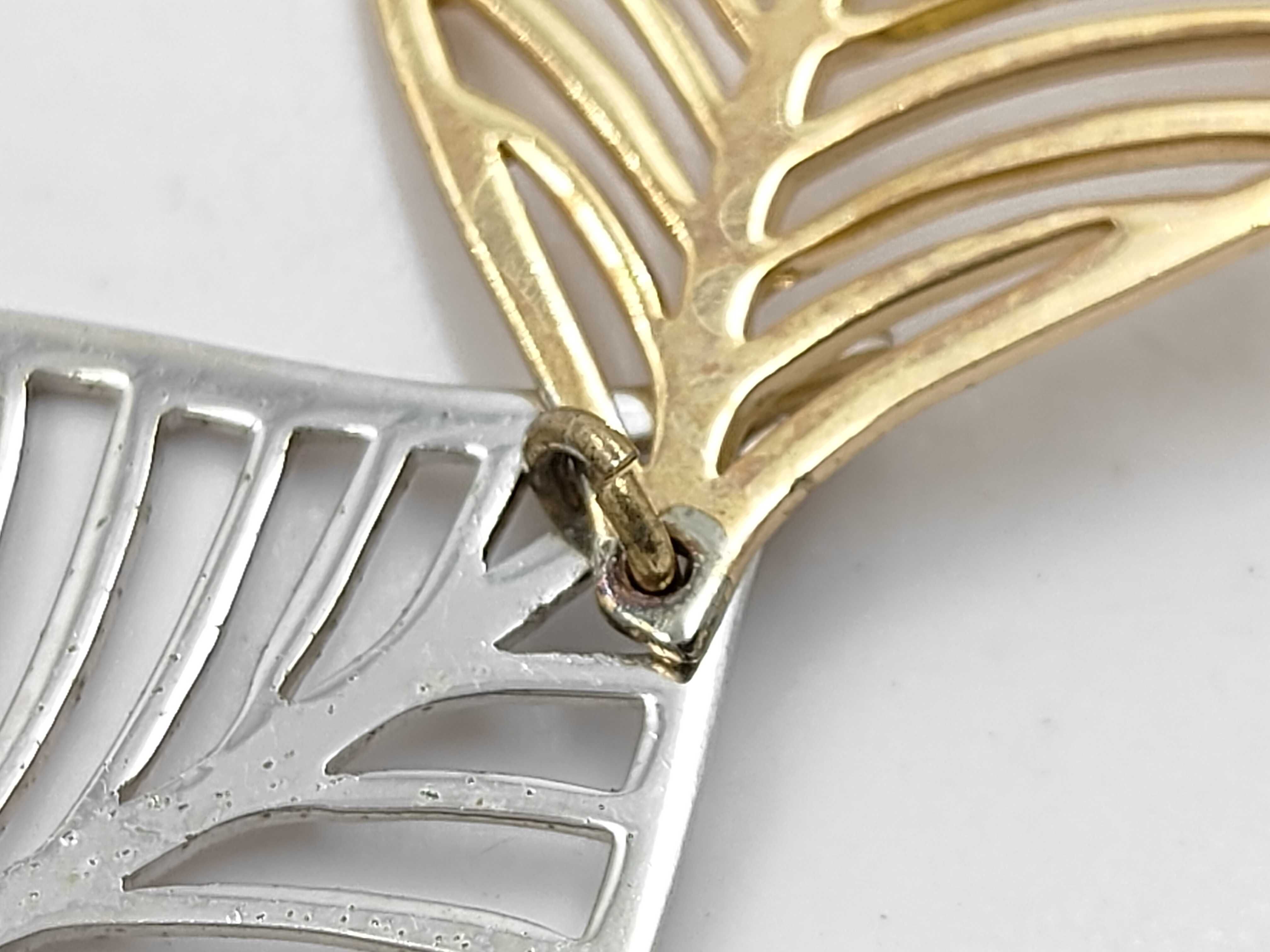 Leaf Necklace, Gold and Silver — view 7