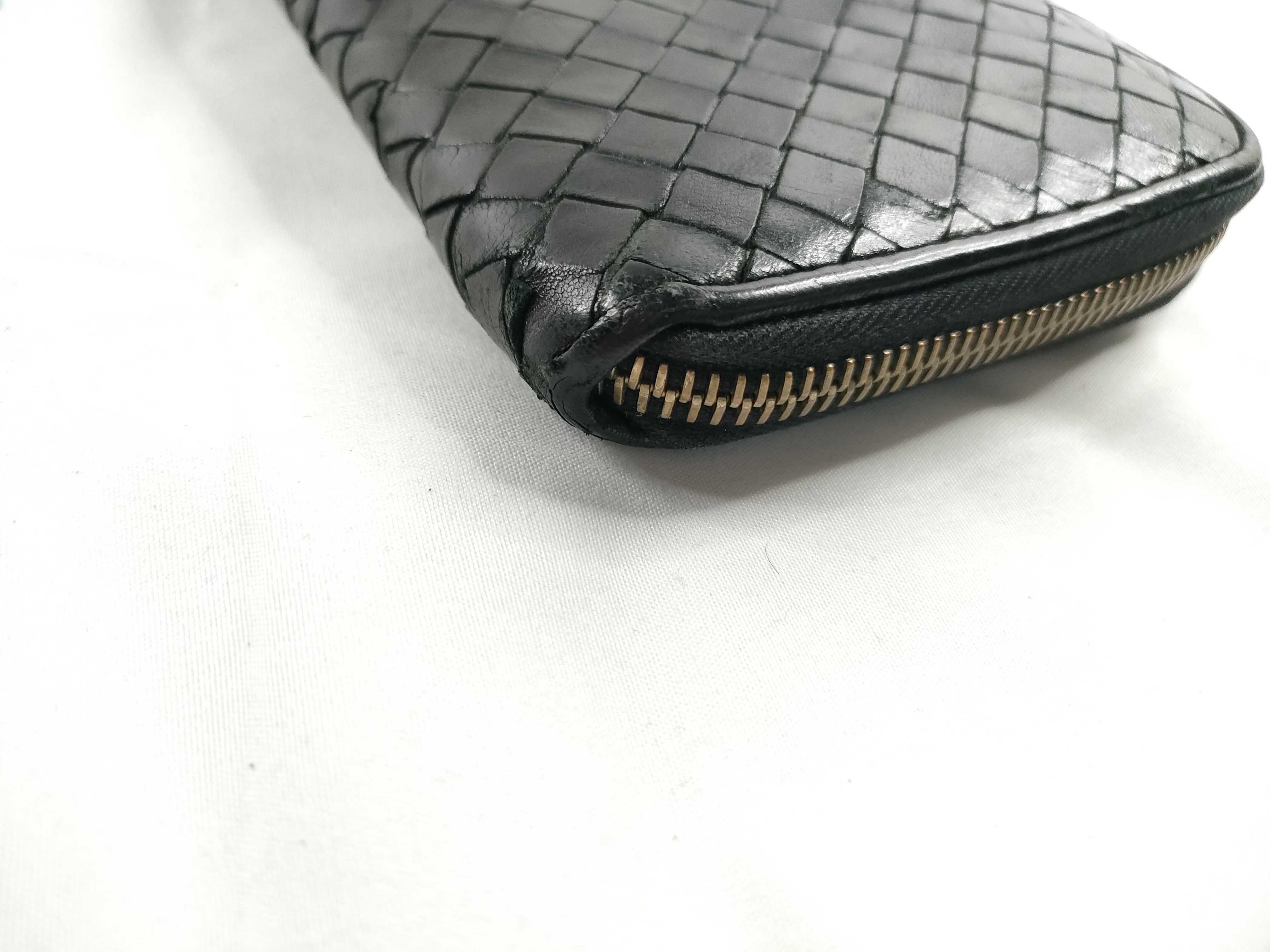 Intrecciato Bottega Intrecciato Zipper Long Wallet — view 3
