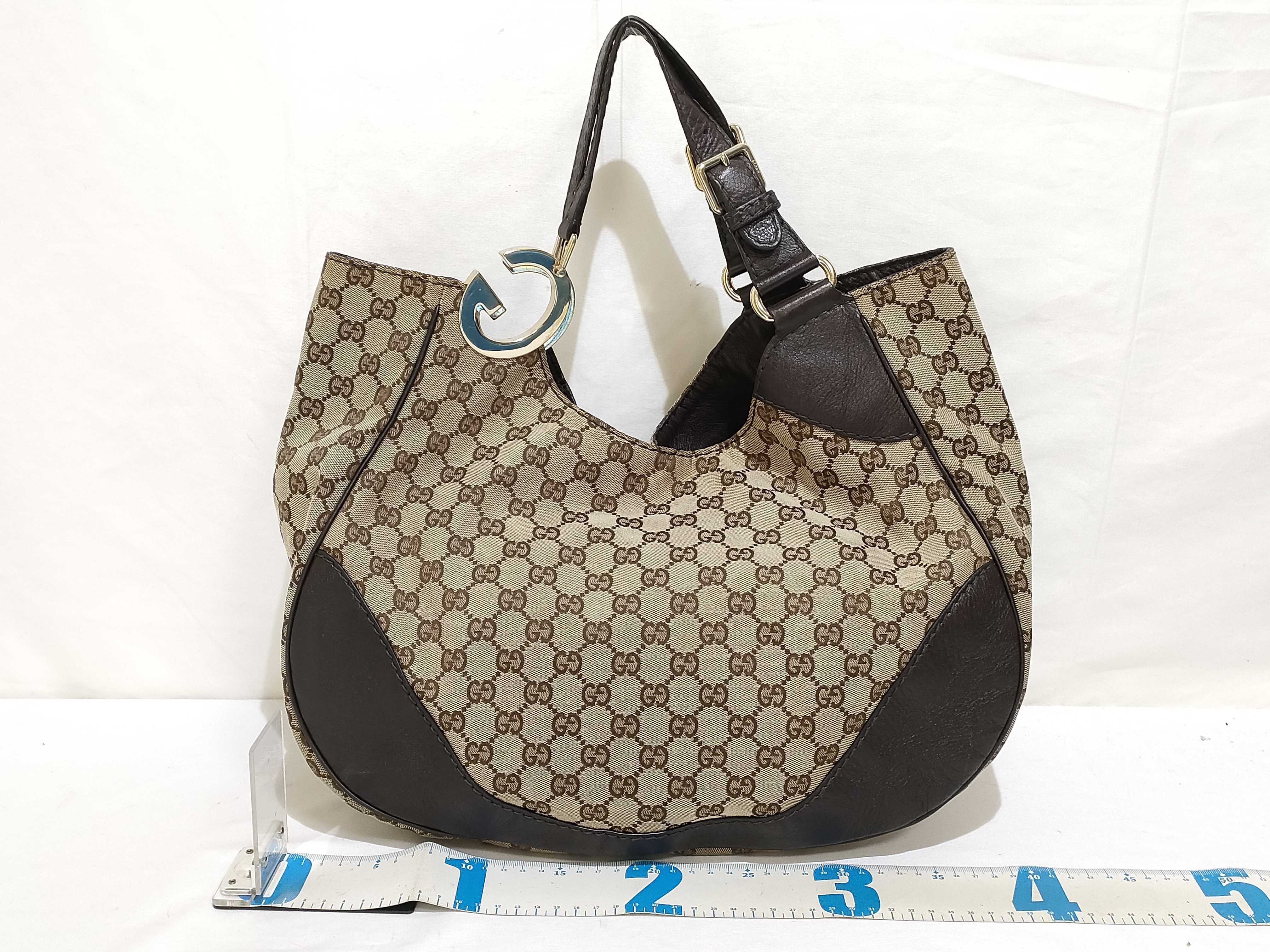 GG Canvas Semi-Shoulder Bag with Hardware — view 2