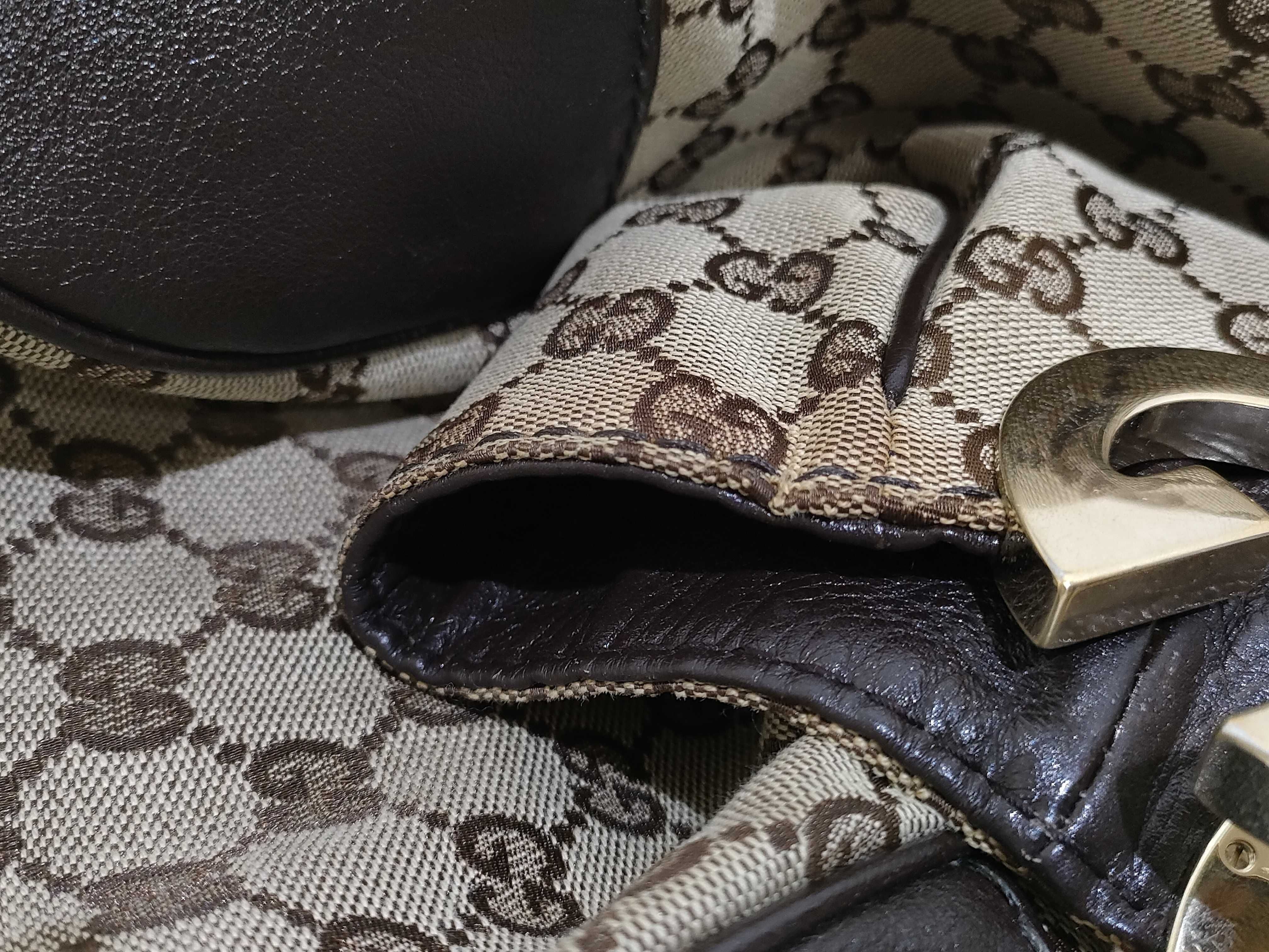 GG Canvas Semi-Shoulder Bag with Hardware — view 13