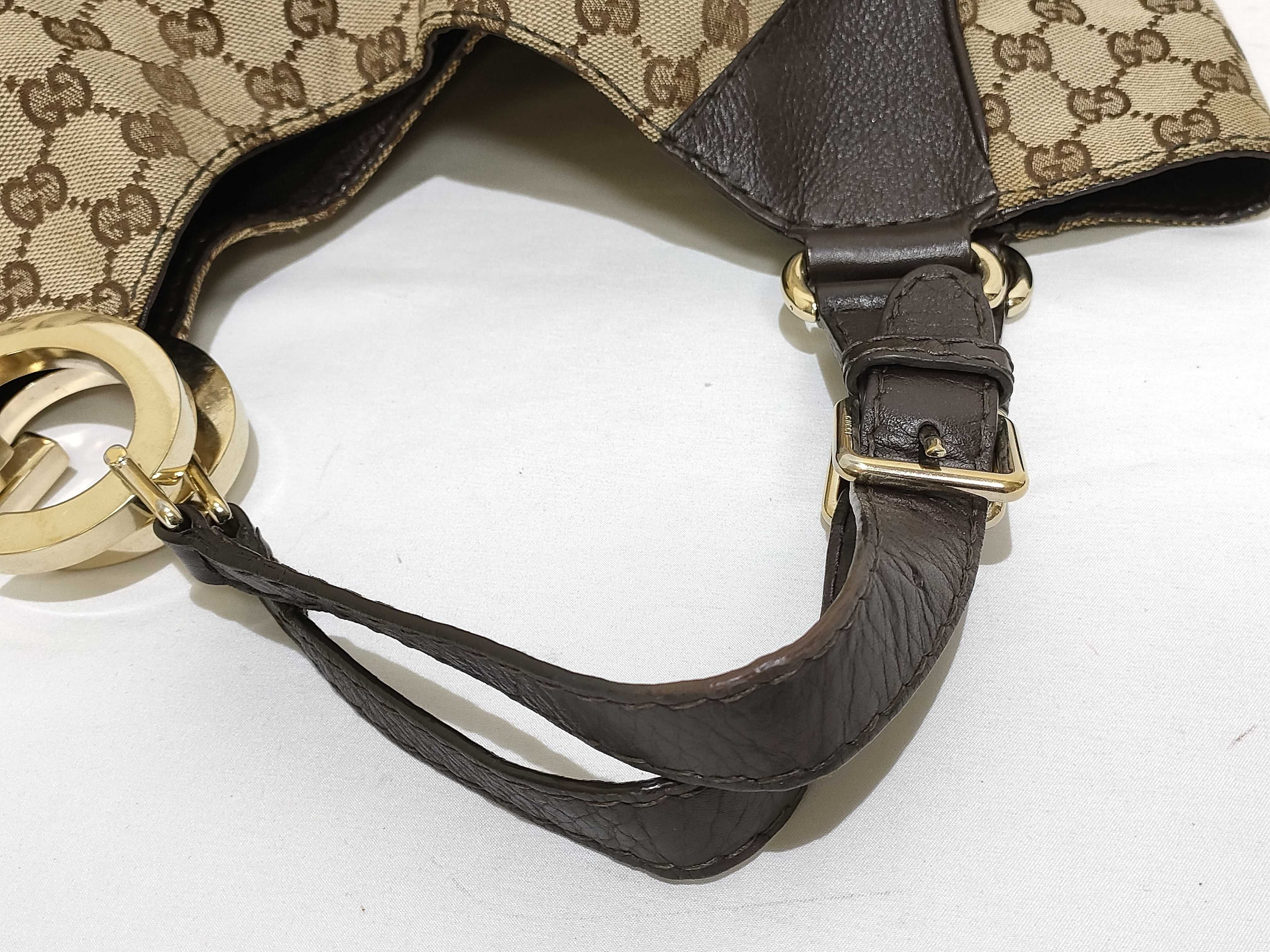 GG Canvas Semi-Shoulder Bag with Hardware — view 3