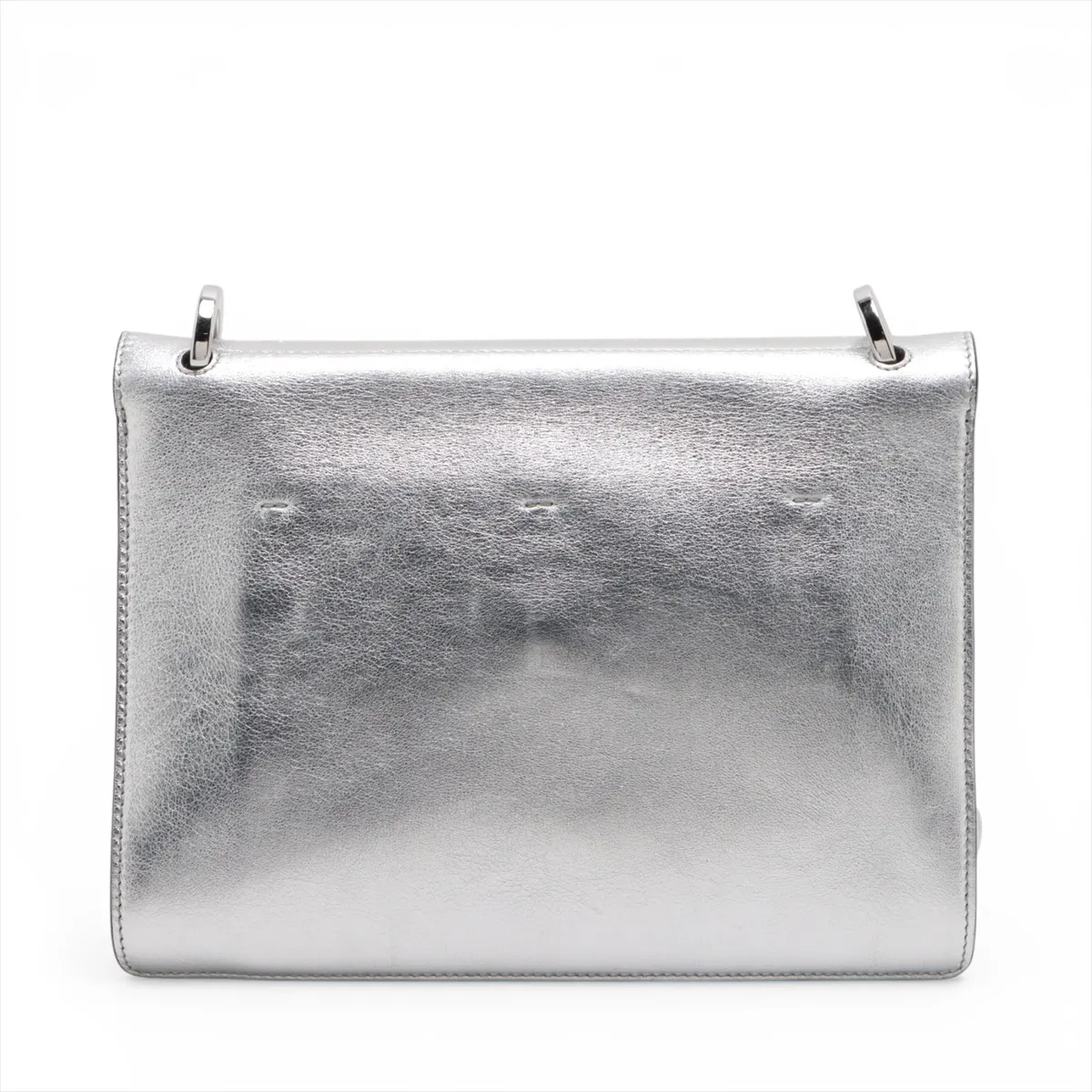 Can You Leather Shoulder Bag, Silver, without strap — view 2