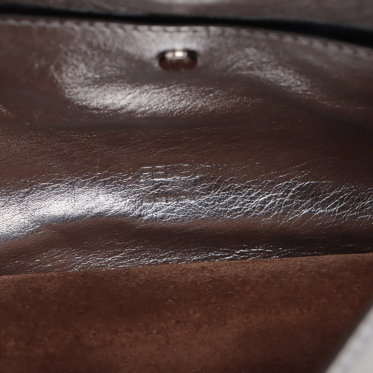Can You Leather Shoulder Bag, Silver, without strap — view 8