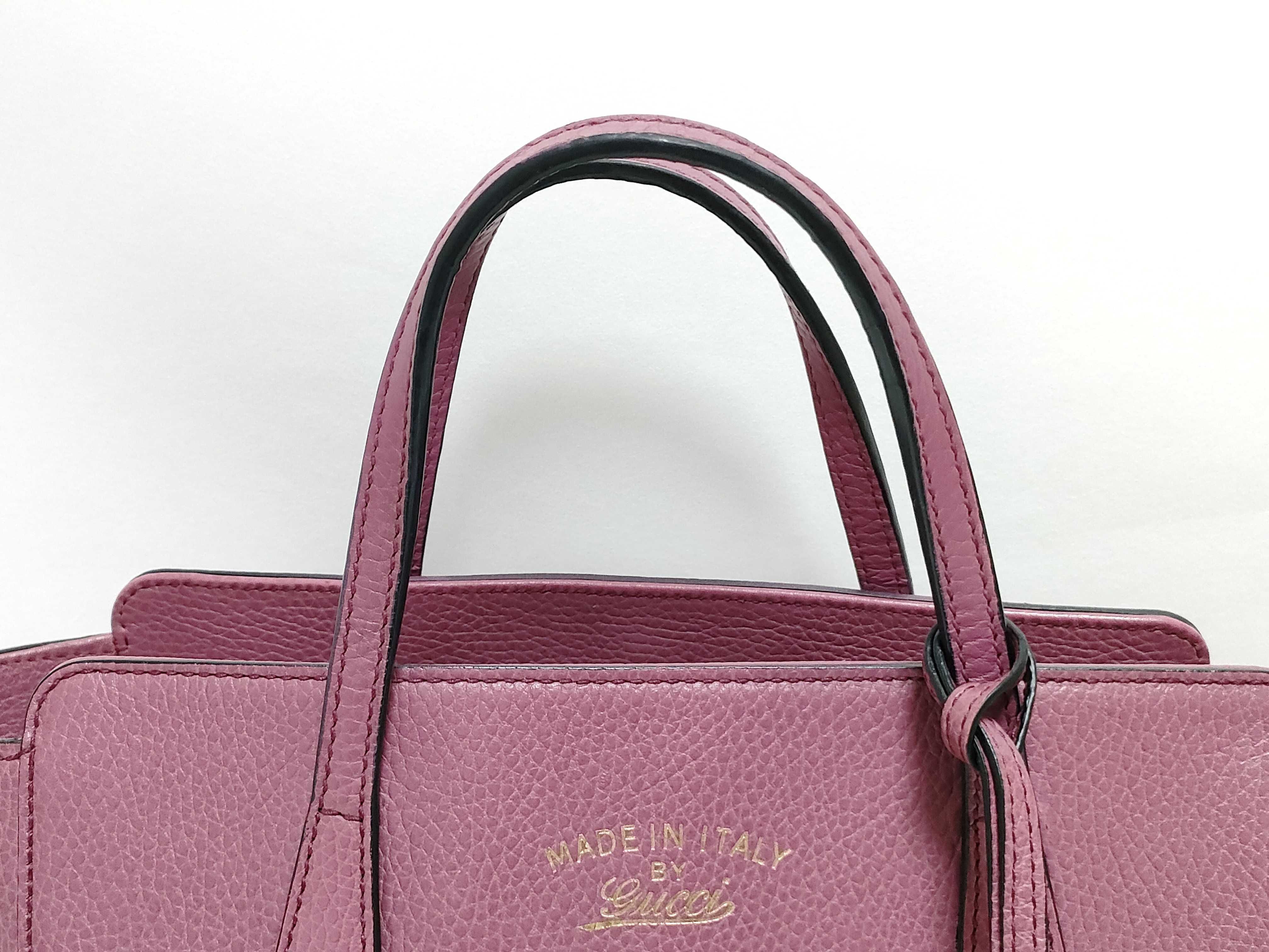 368824 Leather 2-Way Tote Bag — view 3