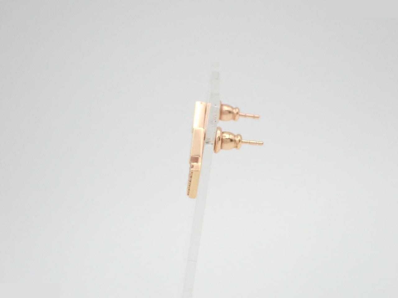Gold-colored earrings, item number 1G3125. — view 3