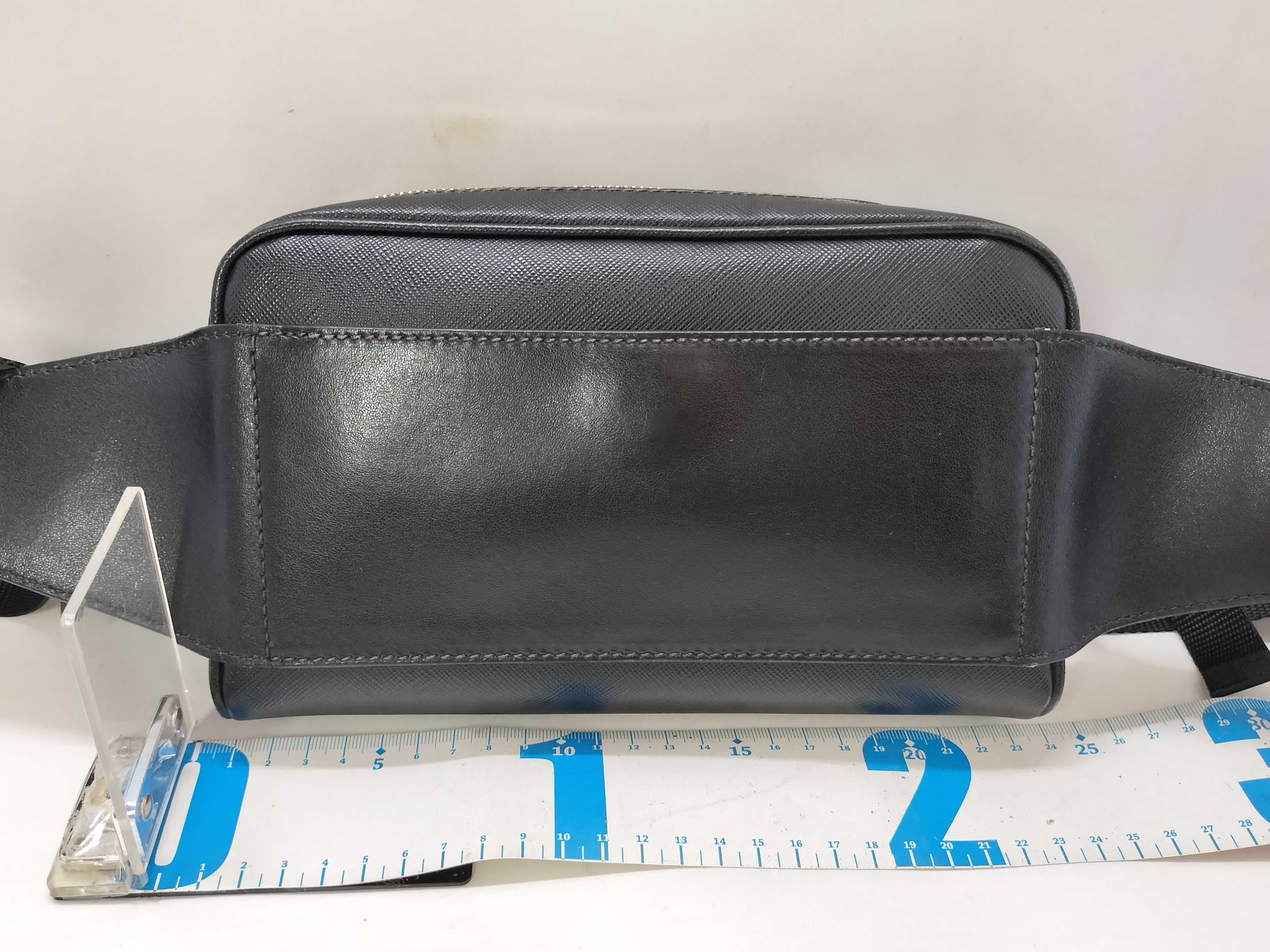 Saffiano Travel Body Bag, Black, 2VL012, Shoulder Bag — view 2