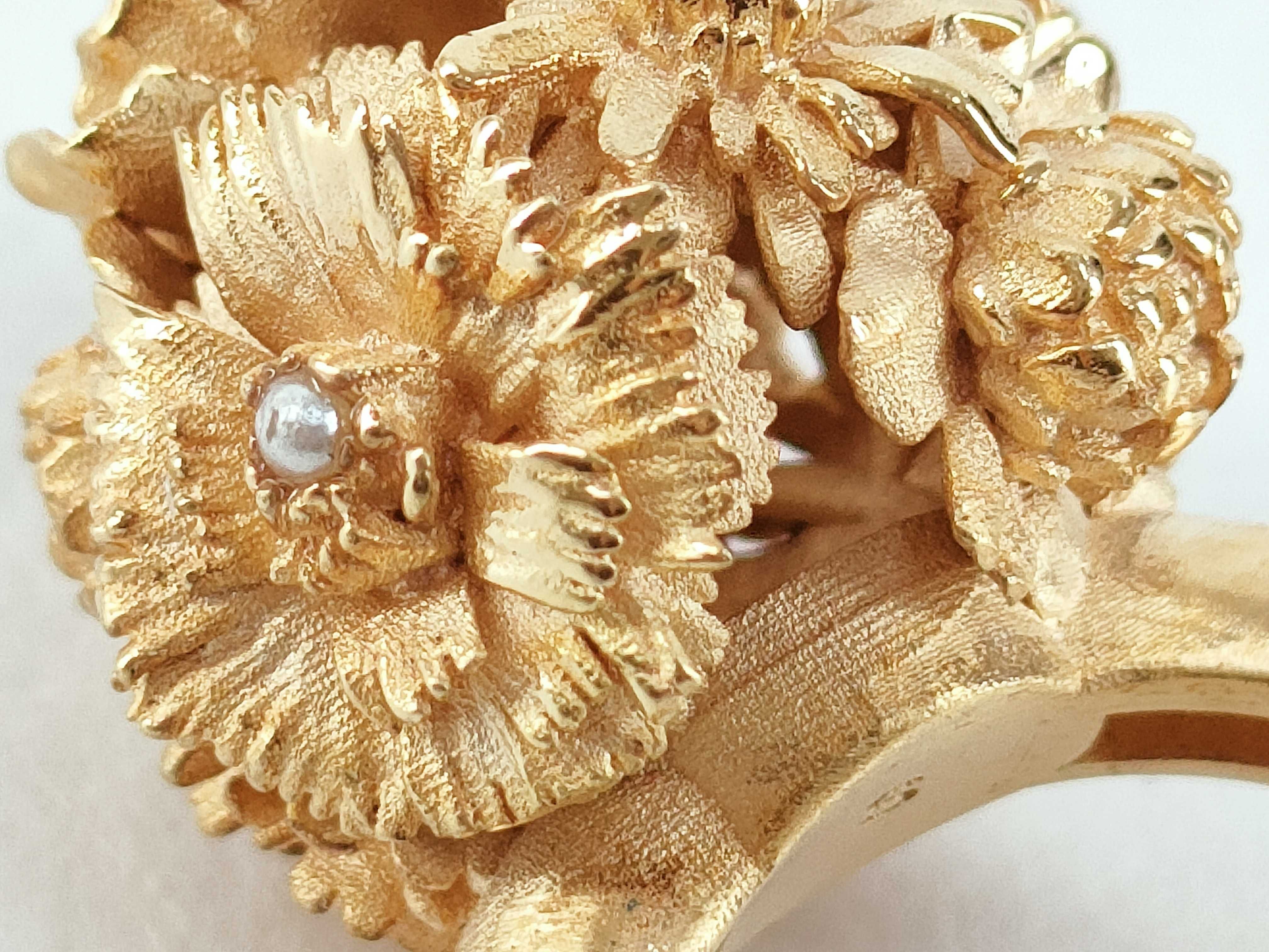 Flower Pearl Ring, Size S — view 10