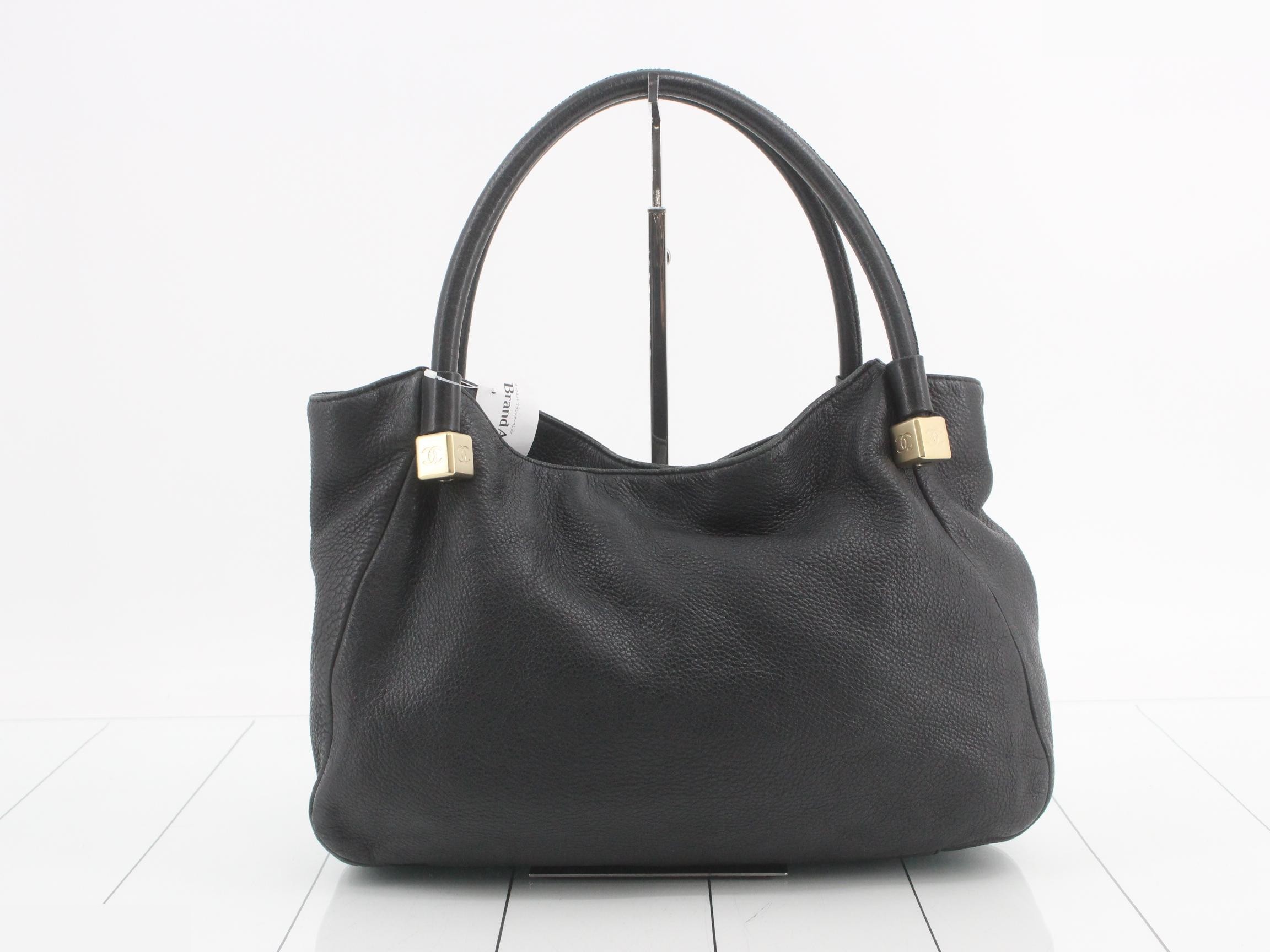 Leather tote bag