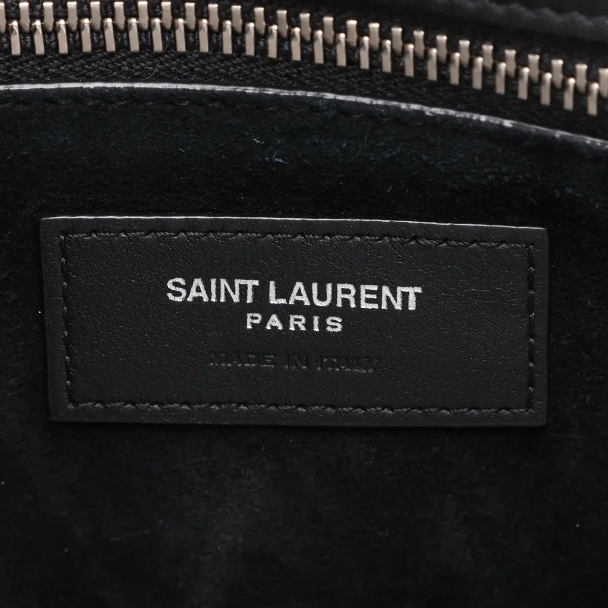 Leather Shoulder Bag, Black — view 10