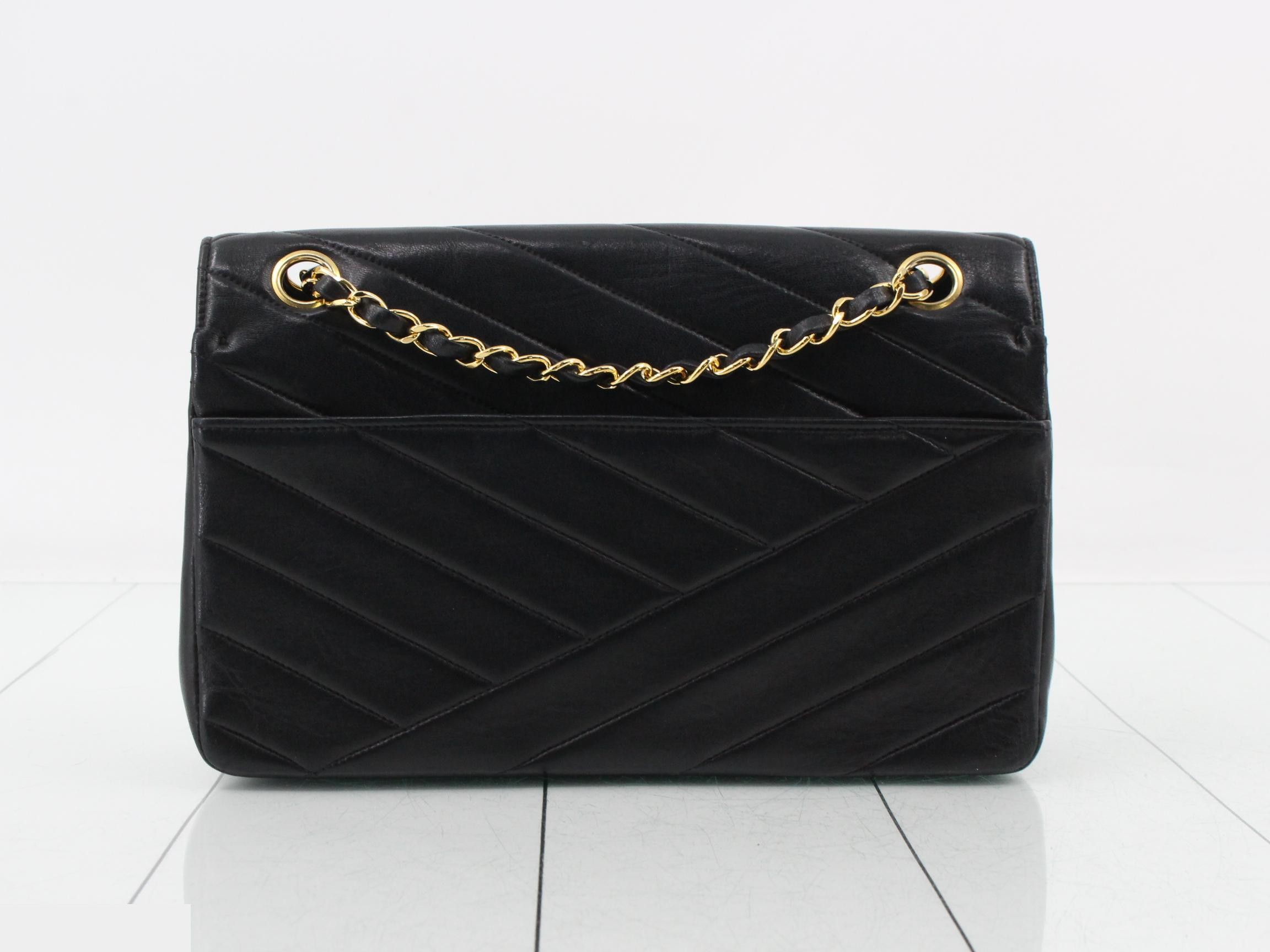 Bias Stitch Chain Shoulder Bag — view 2
