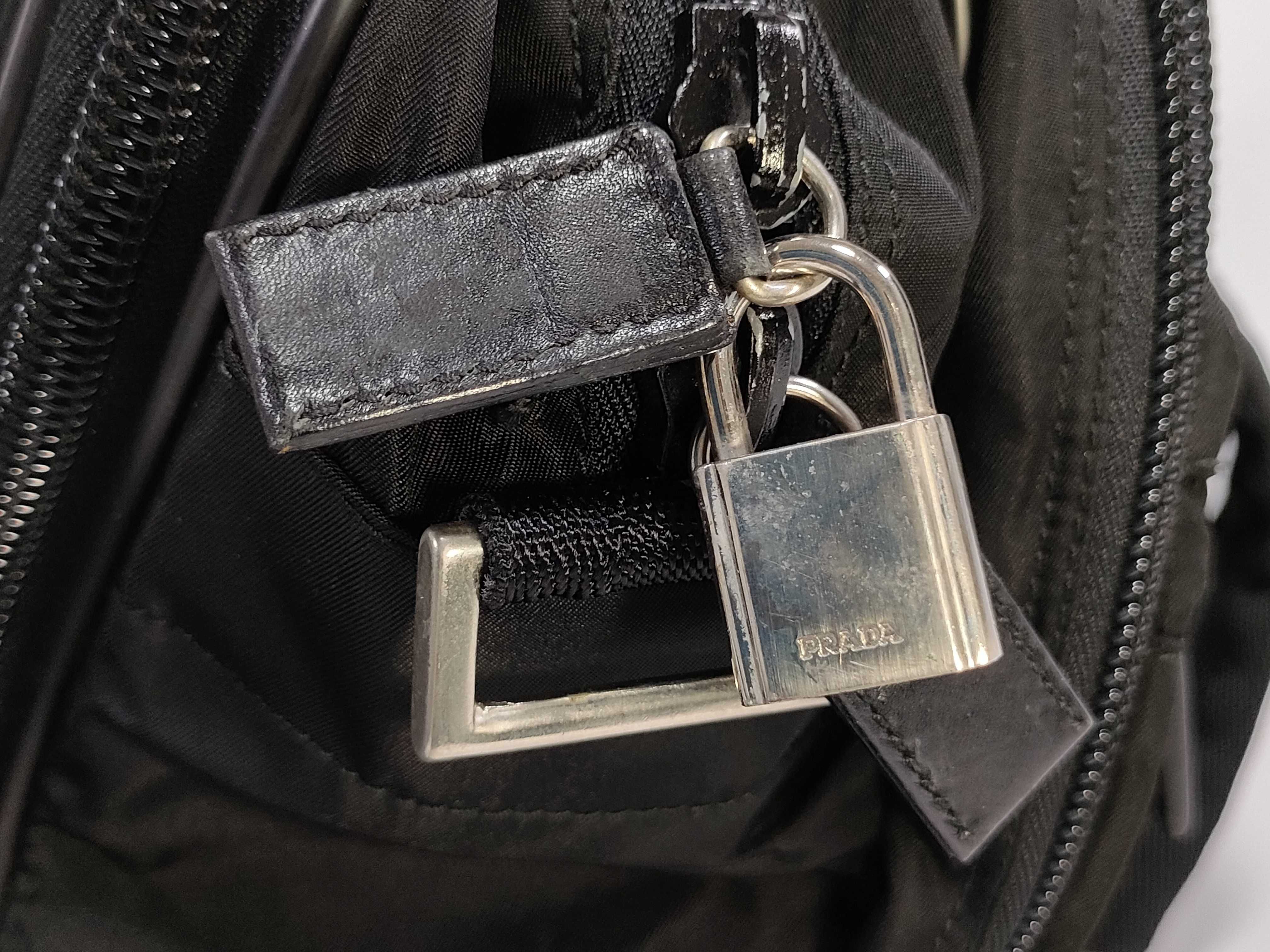 Nylon Boston Bag with Shoulder Strap - Business Bag — view 11