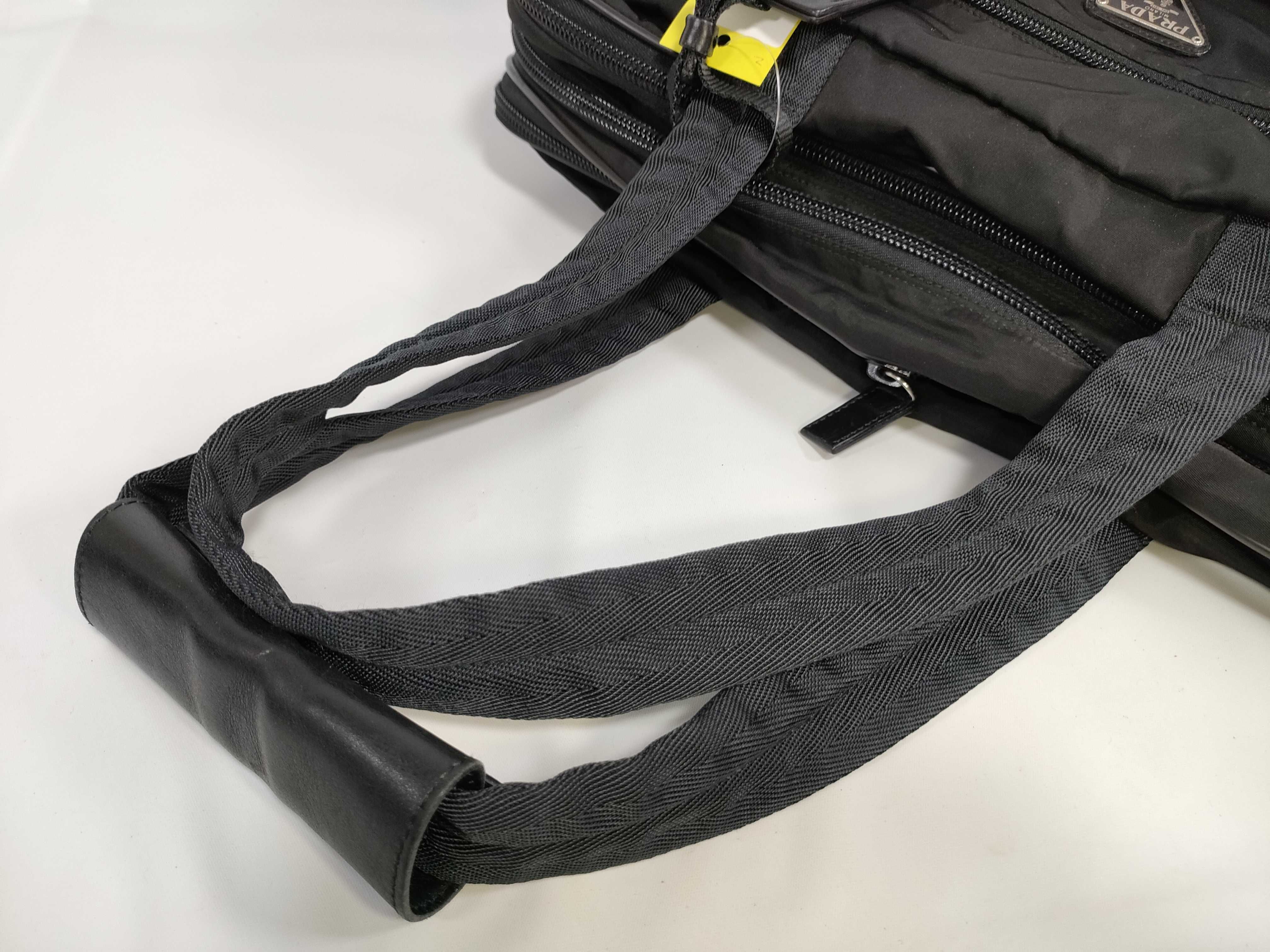 Nylon Boston Bag with Shoulder Strap - Business Bag — view 3