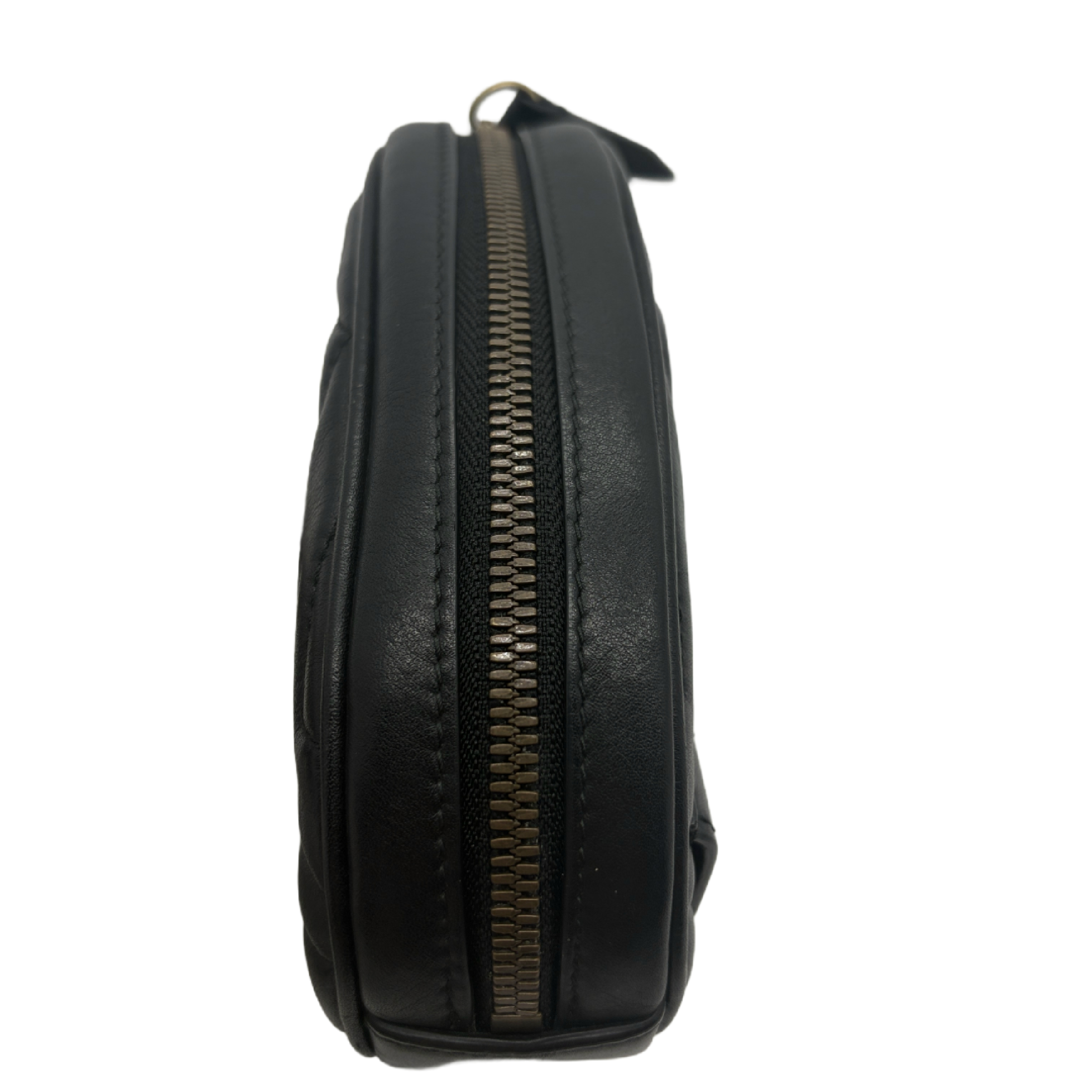 GG Marmont Quilted Leather Belt Bag, Black Shoulder Bag — view 6
