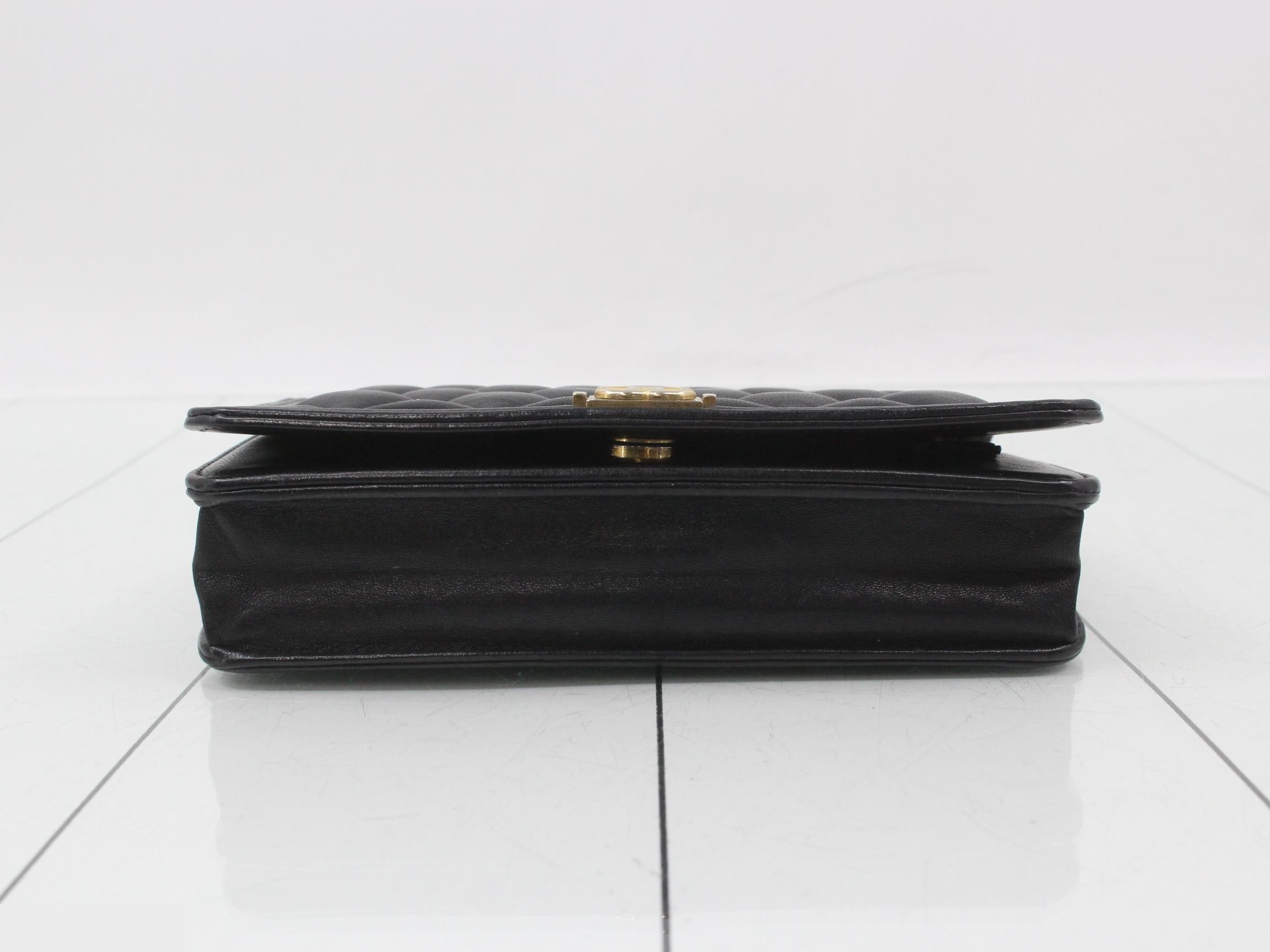 Lambskin Boy Chanel Chain Wallet, Black, Gold Hardware, Serial Number 29 — view 3