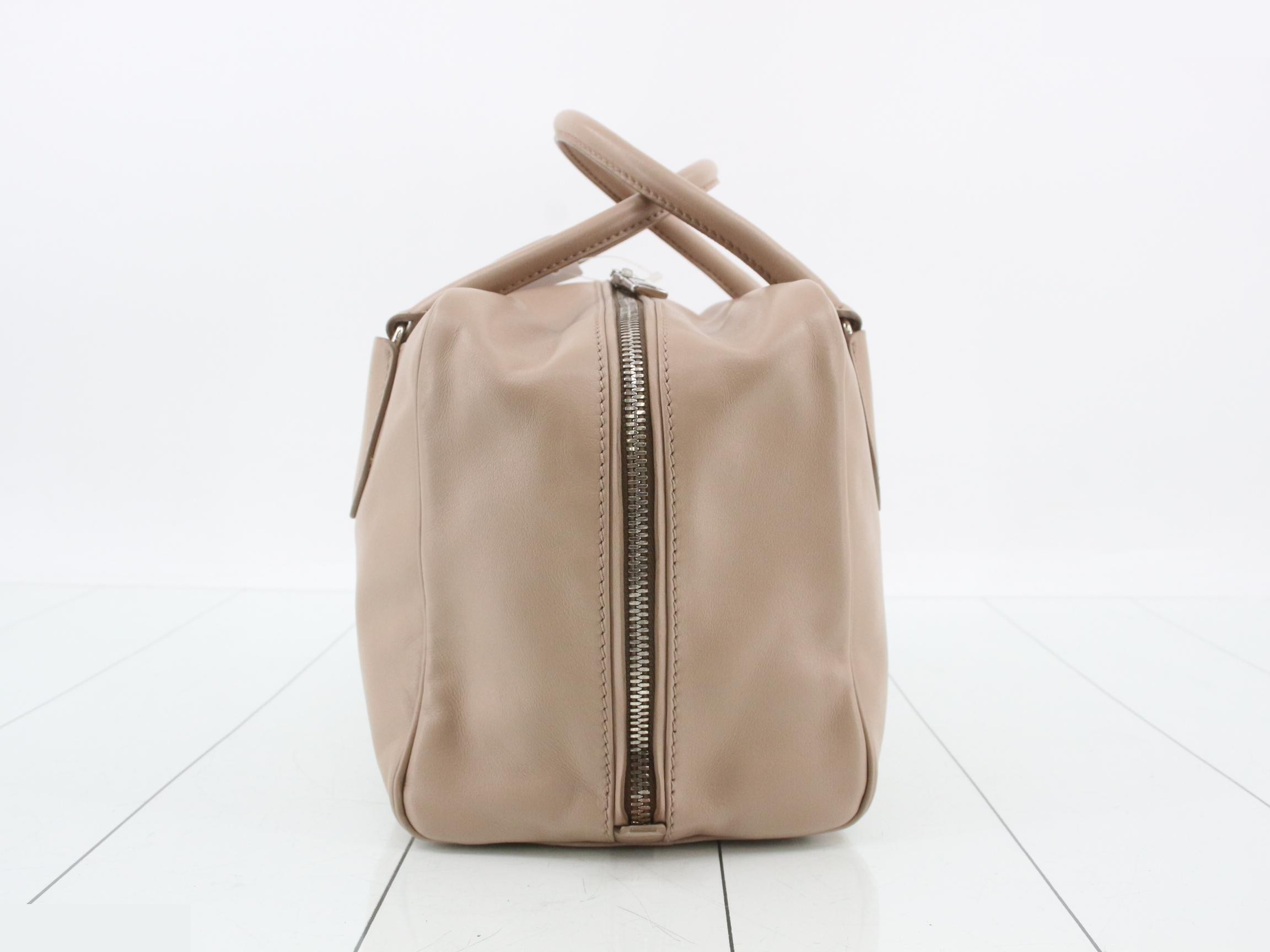 Boston bag, leather, pink — view 4