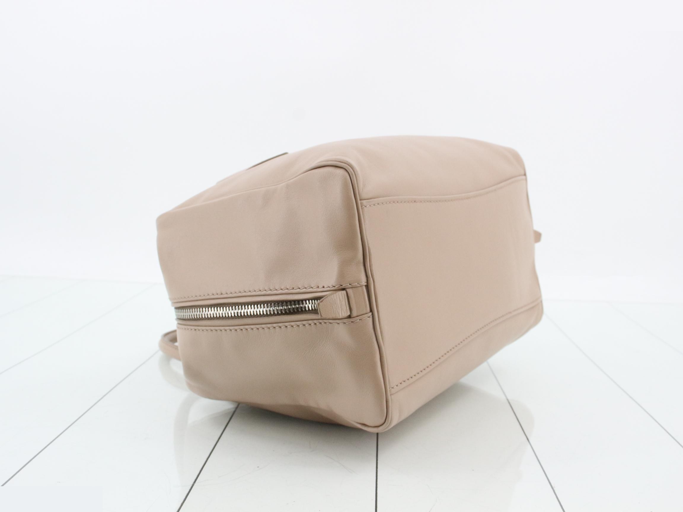 Boston bag, leather, pink — view 5