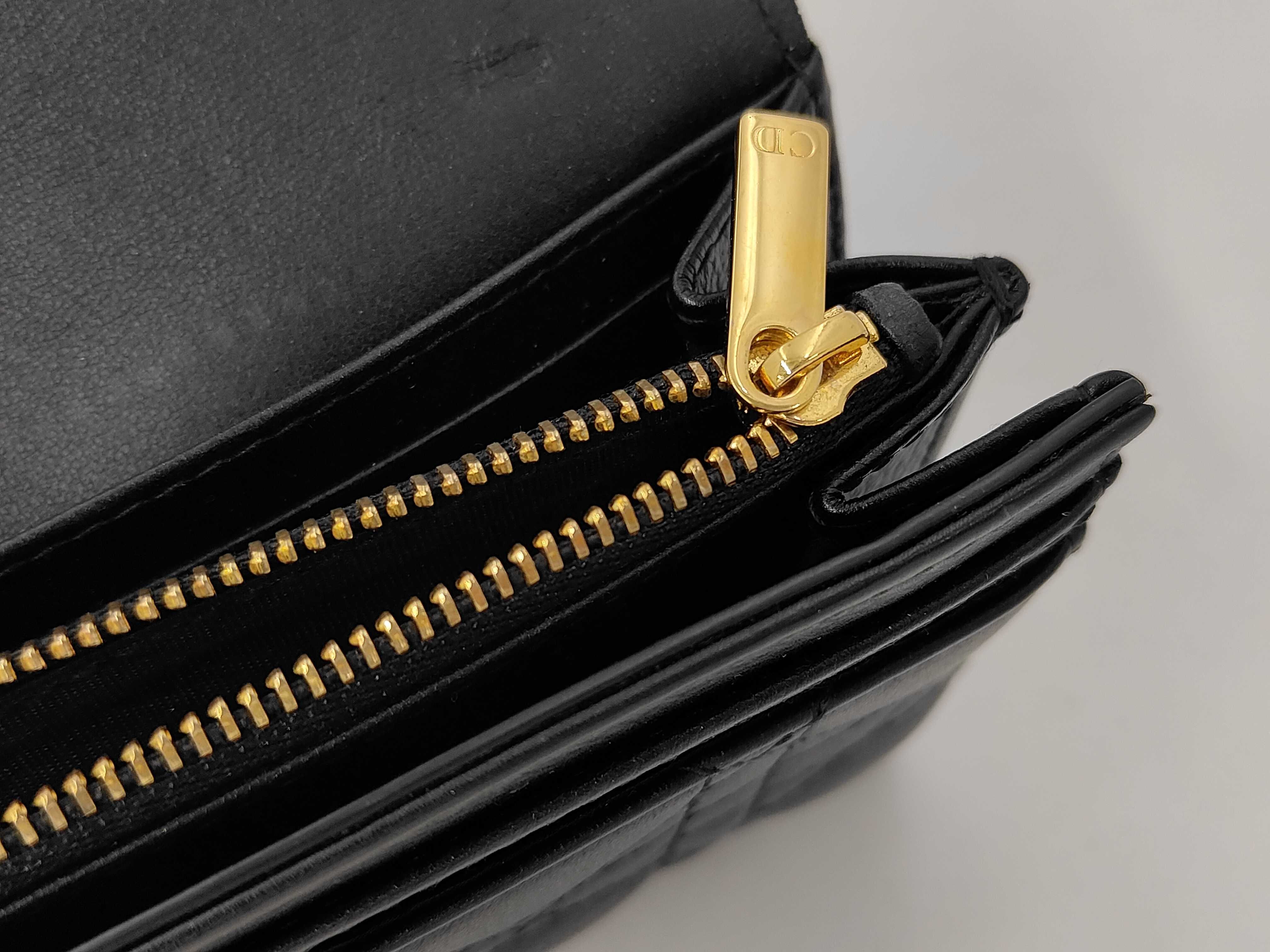 long wallet, Cannage leather wallet — view 7