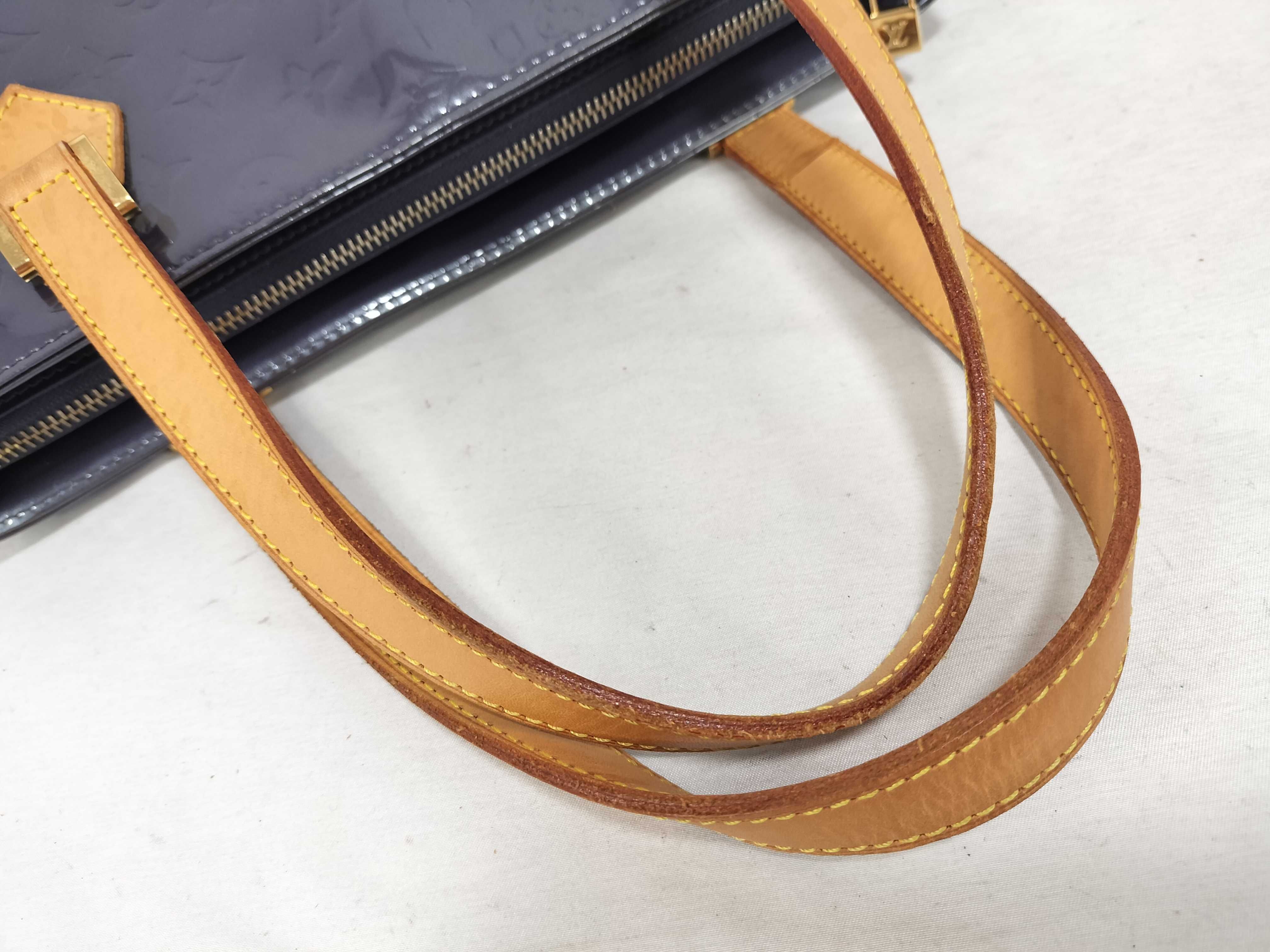Vernis Louis Vuitton Houston Monogram Vernis Indigo Tote Bag — view 3