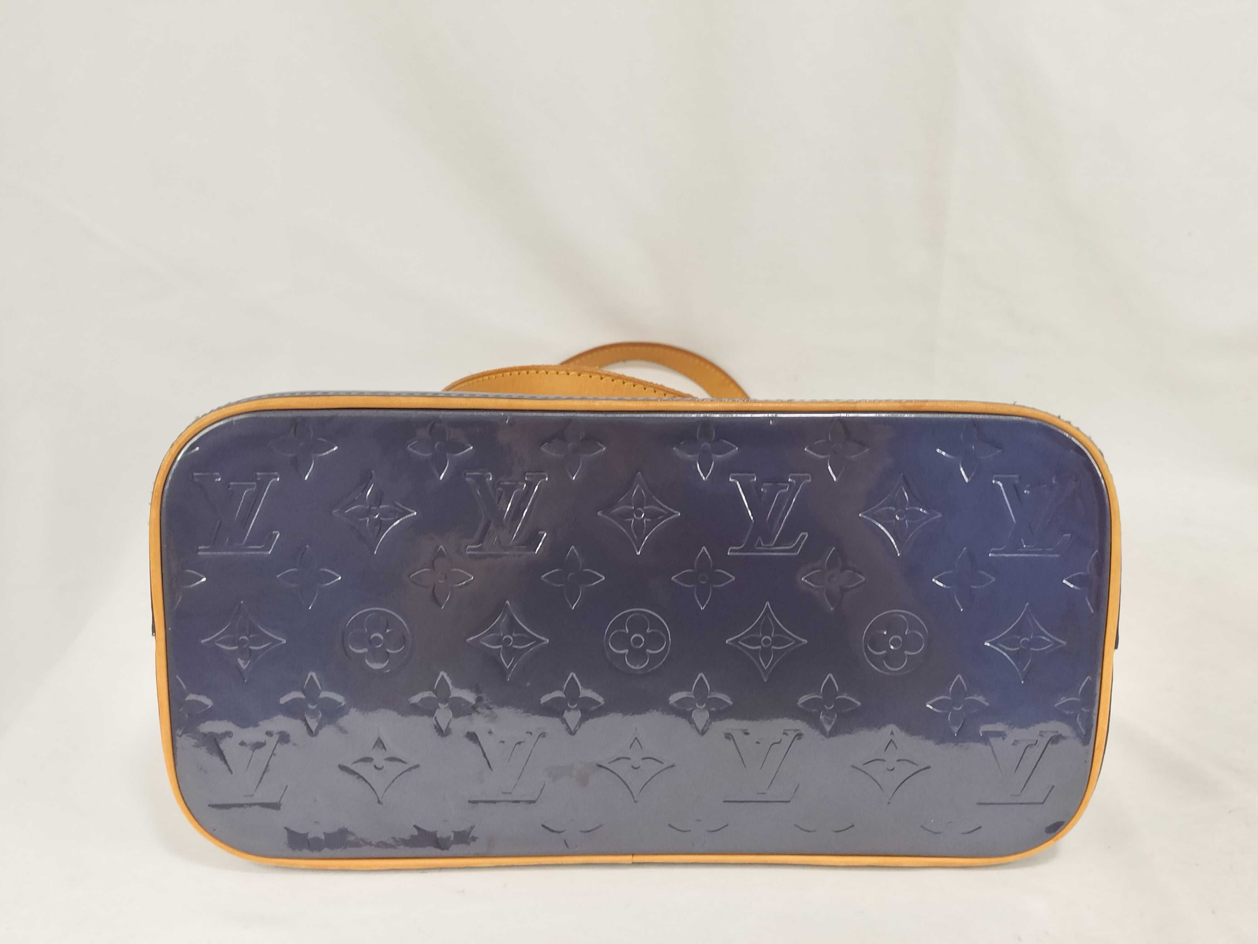 Vernis Louis Vuitton Houston Monogram Vernis Indigo Tote Bag — view 8