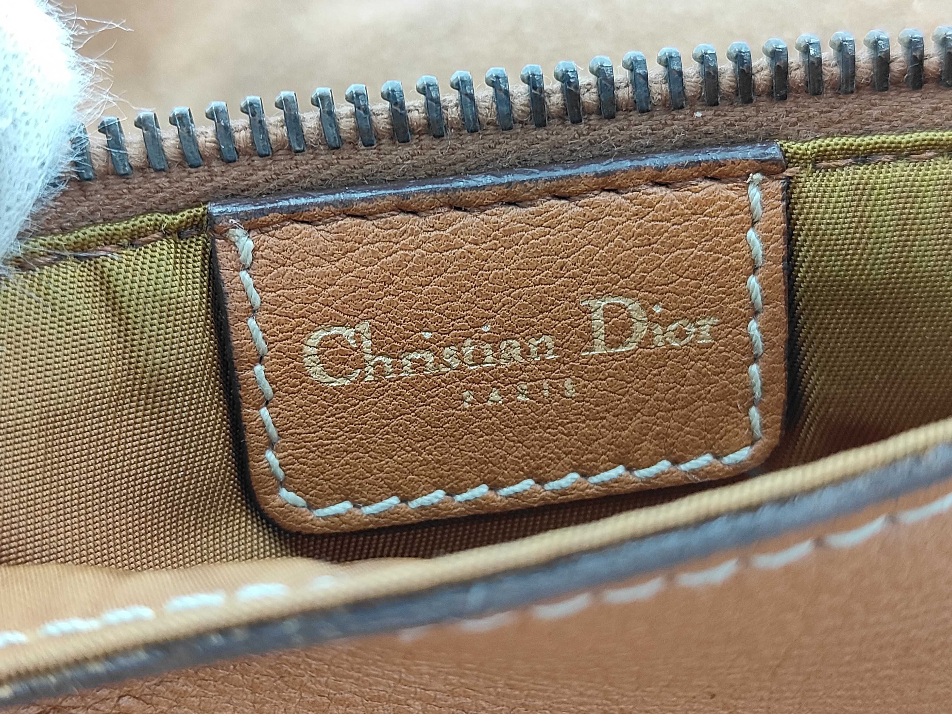 ID-Dior Bag Saddle Brown Cow Skin 38cm #MA0022 GHW Shoulder Bag — view 13