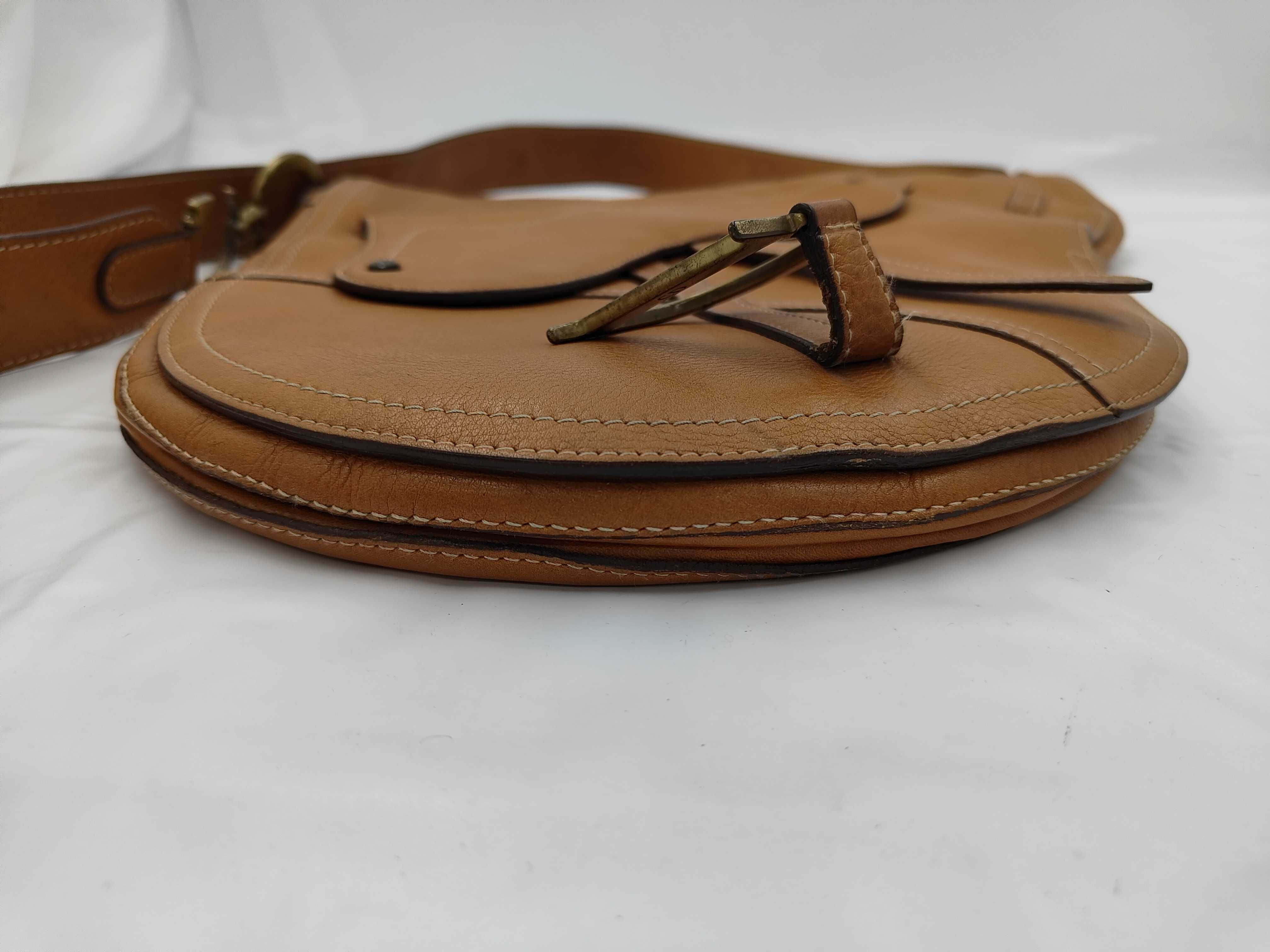 ID-Dior Bag Saddle Brown Cow Skin 38cm #MA0022 GHW Shoulder Bag — view 8