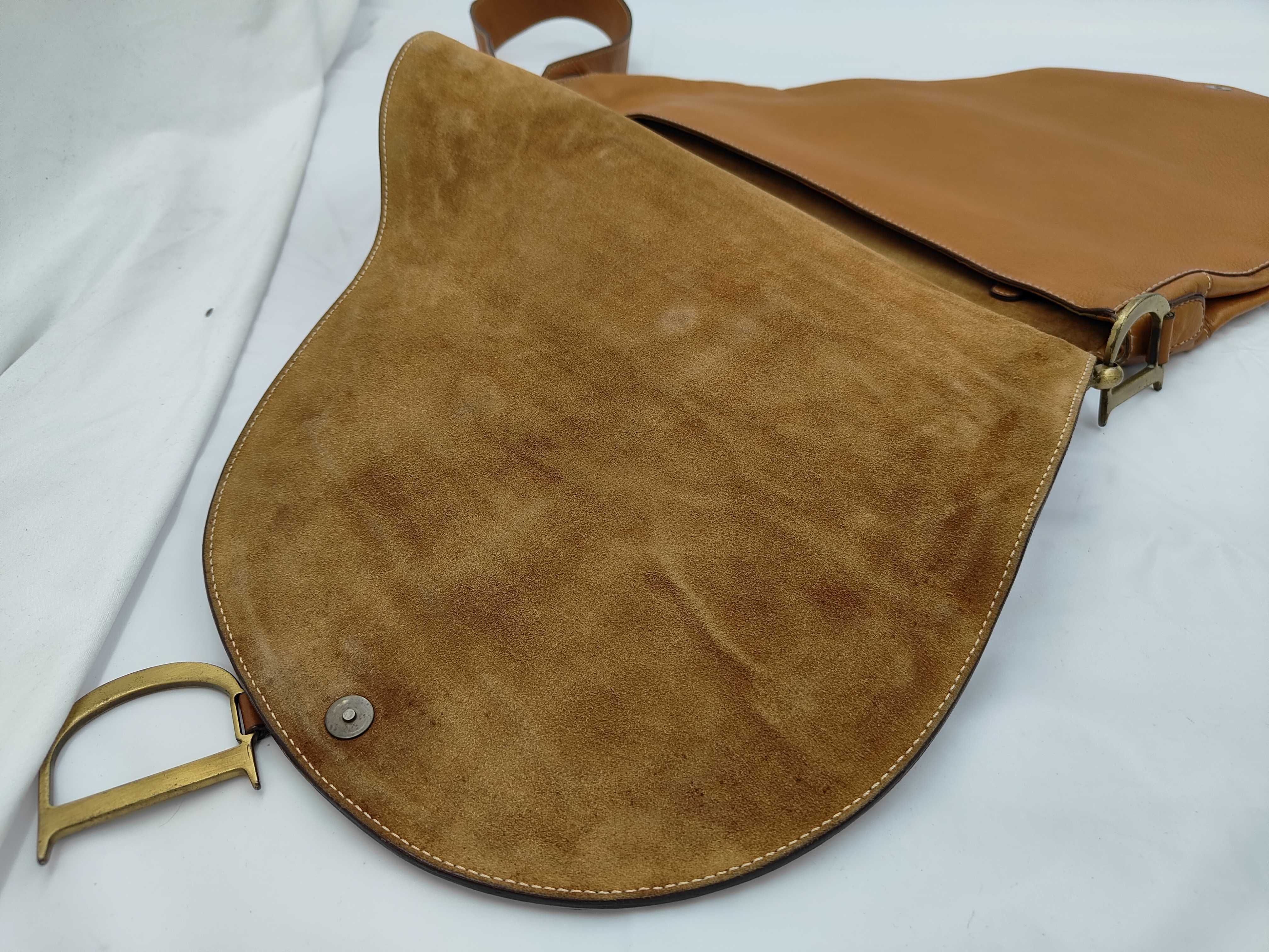 ID-Dior Bag Saddle Brown Cow Skin 38cm #MA0022 GHW Shoulder Bag — view 9