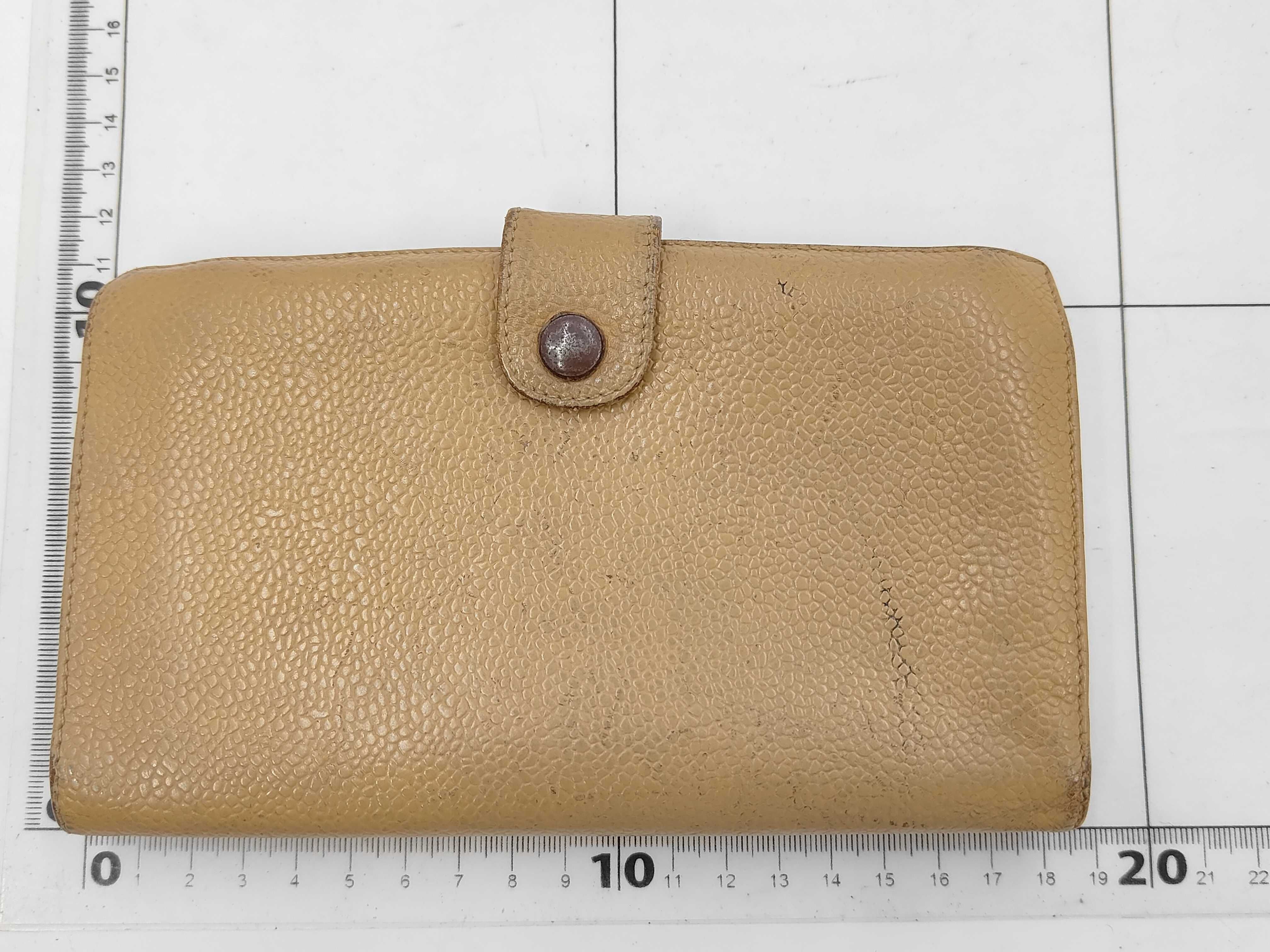 Coco Mark Caviar Skin Bi-fold Long Wallet — view 2
