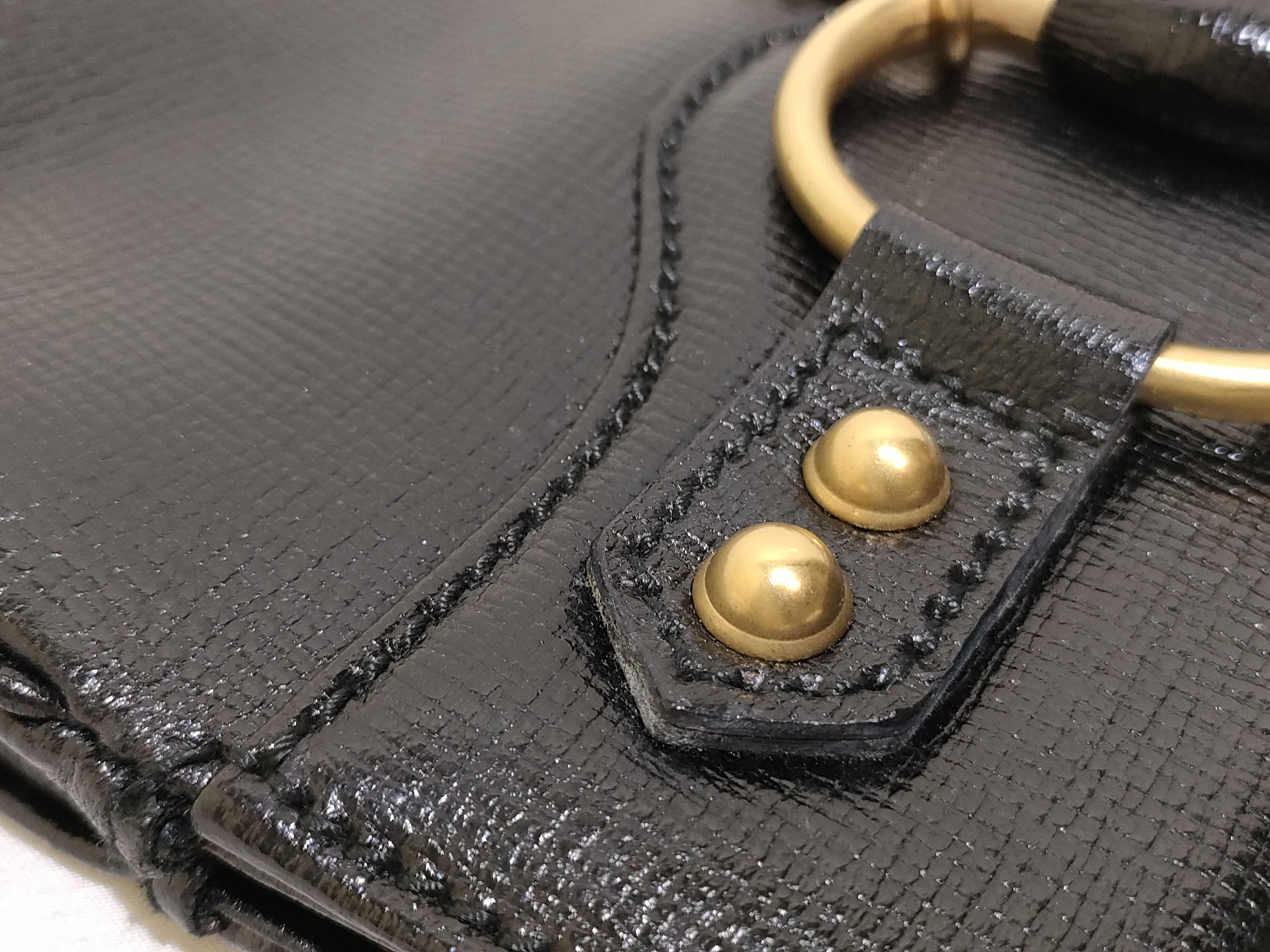Handbag Horsebit Leather Black Handbag — view 13