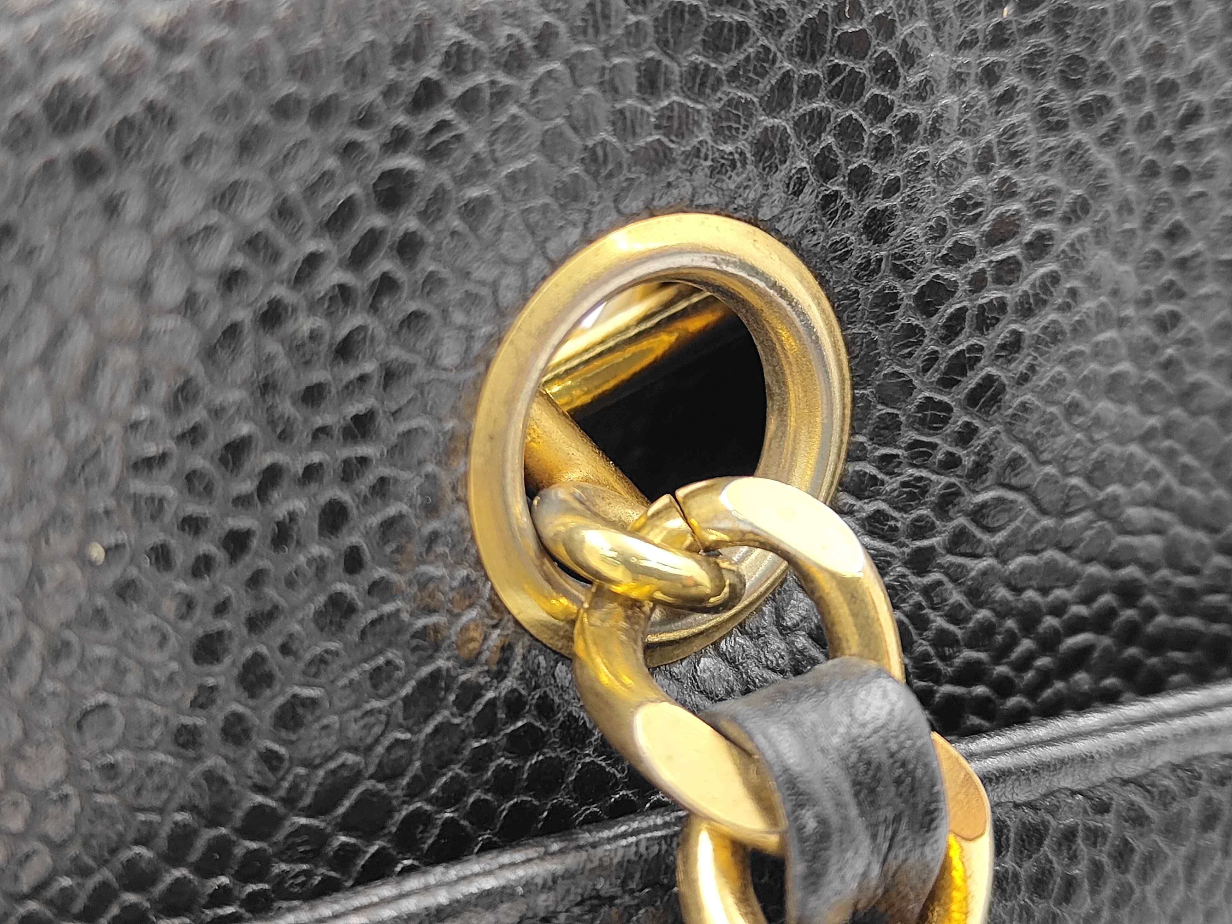 Caviar Skin Chain Shoulder Bag — view 5