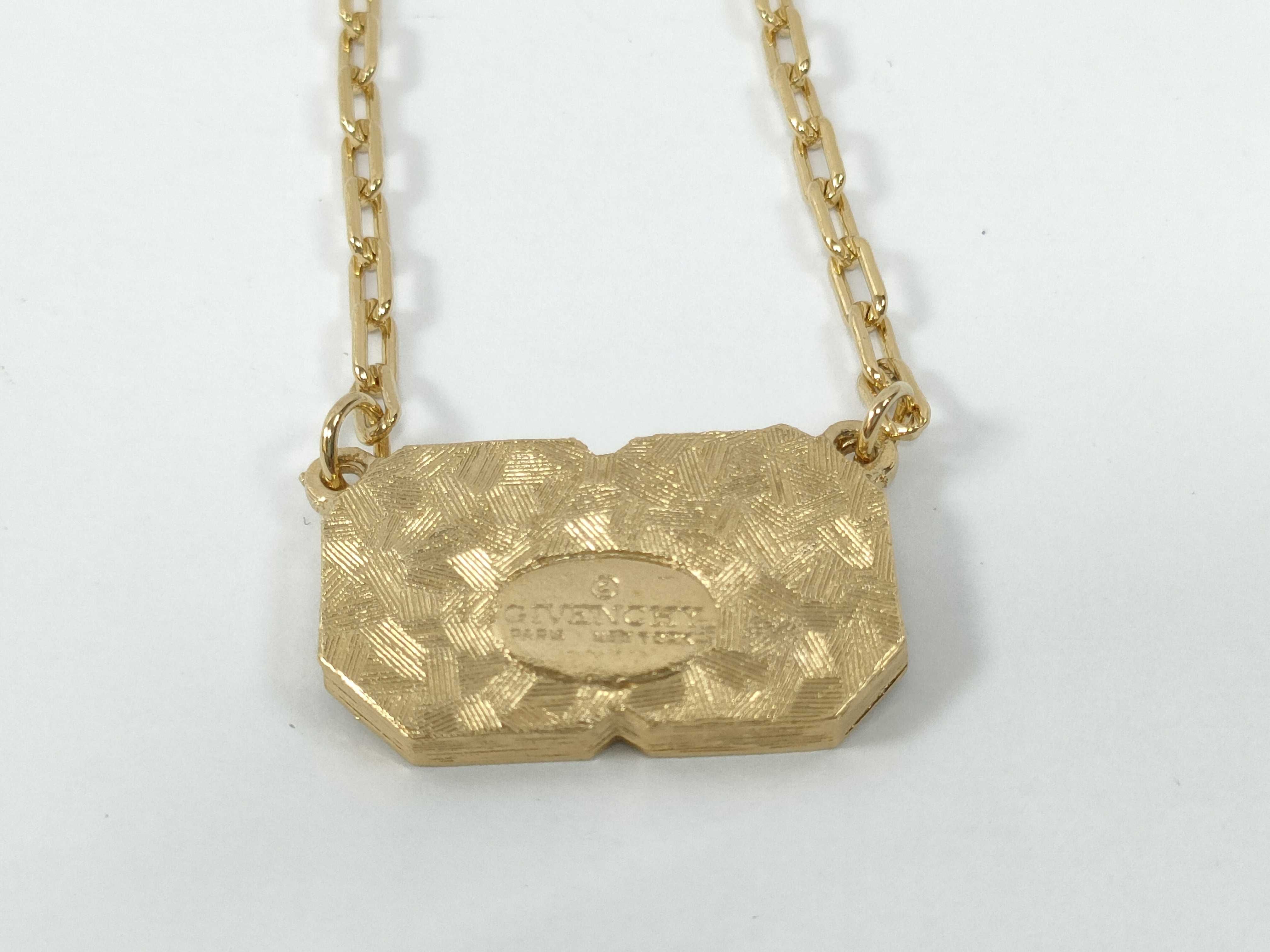 GG Logo Black Gold Necklace — view 3