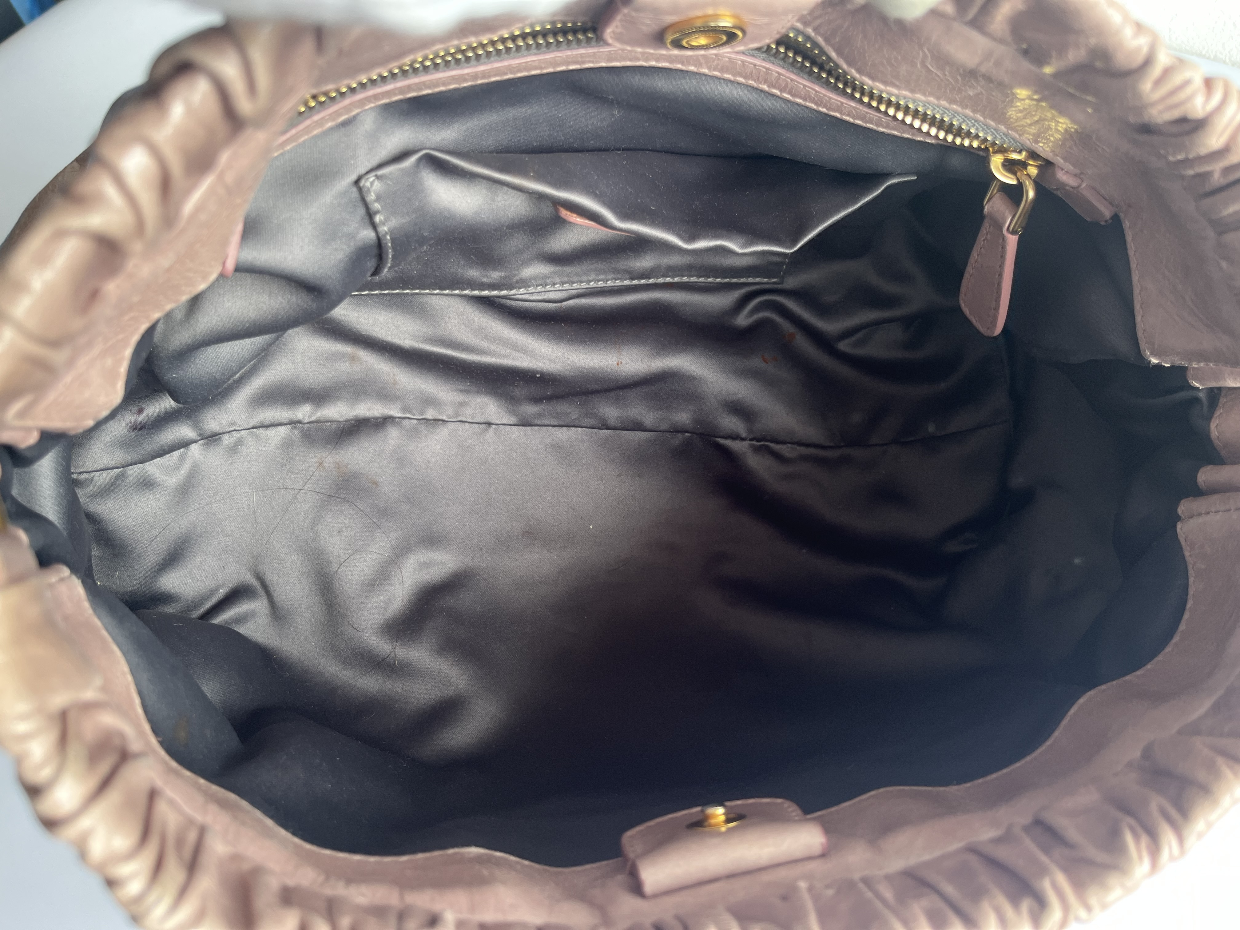 Vitello Luxe Pink Beige 2-Way Handbag with Shoulder Strap (Shoulder Bag) — view 12