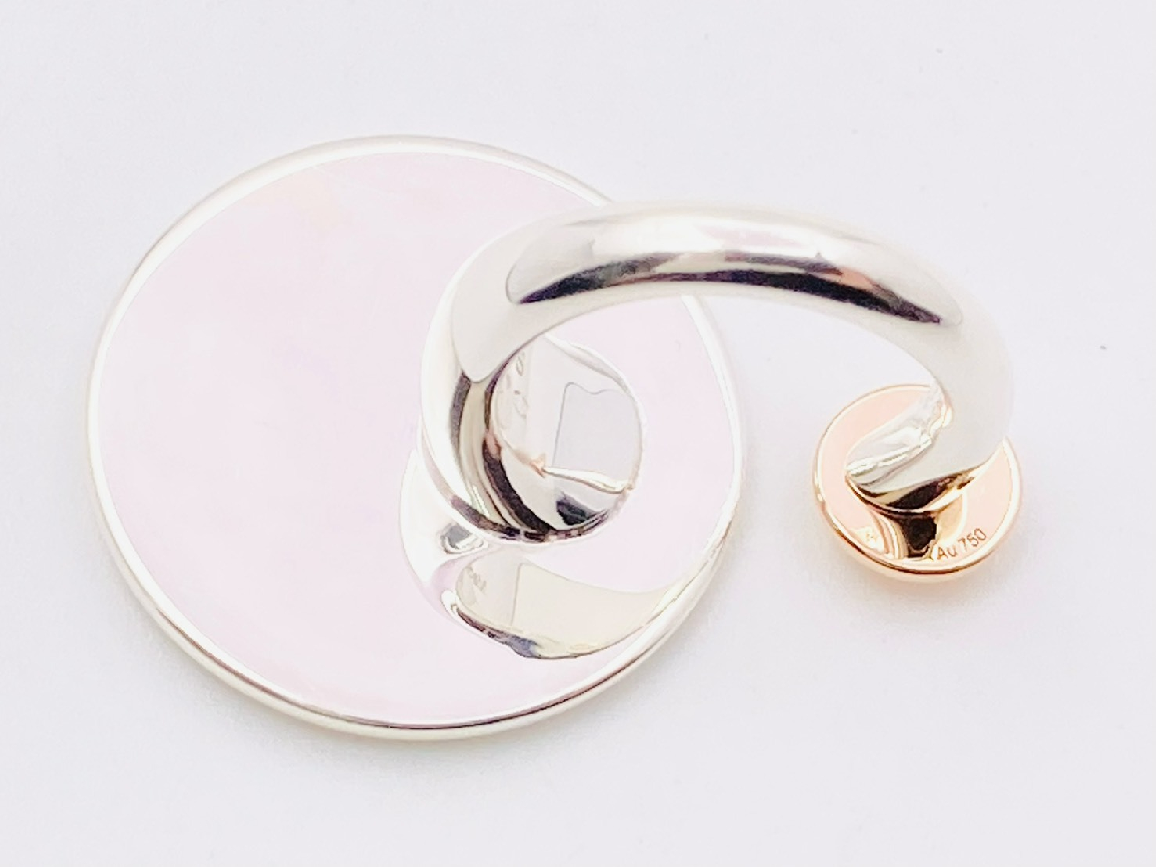Ex-Libris Ring #49 Ag925 x Au750 14.6g Silver x Rose Gold Ring — view 3