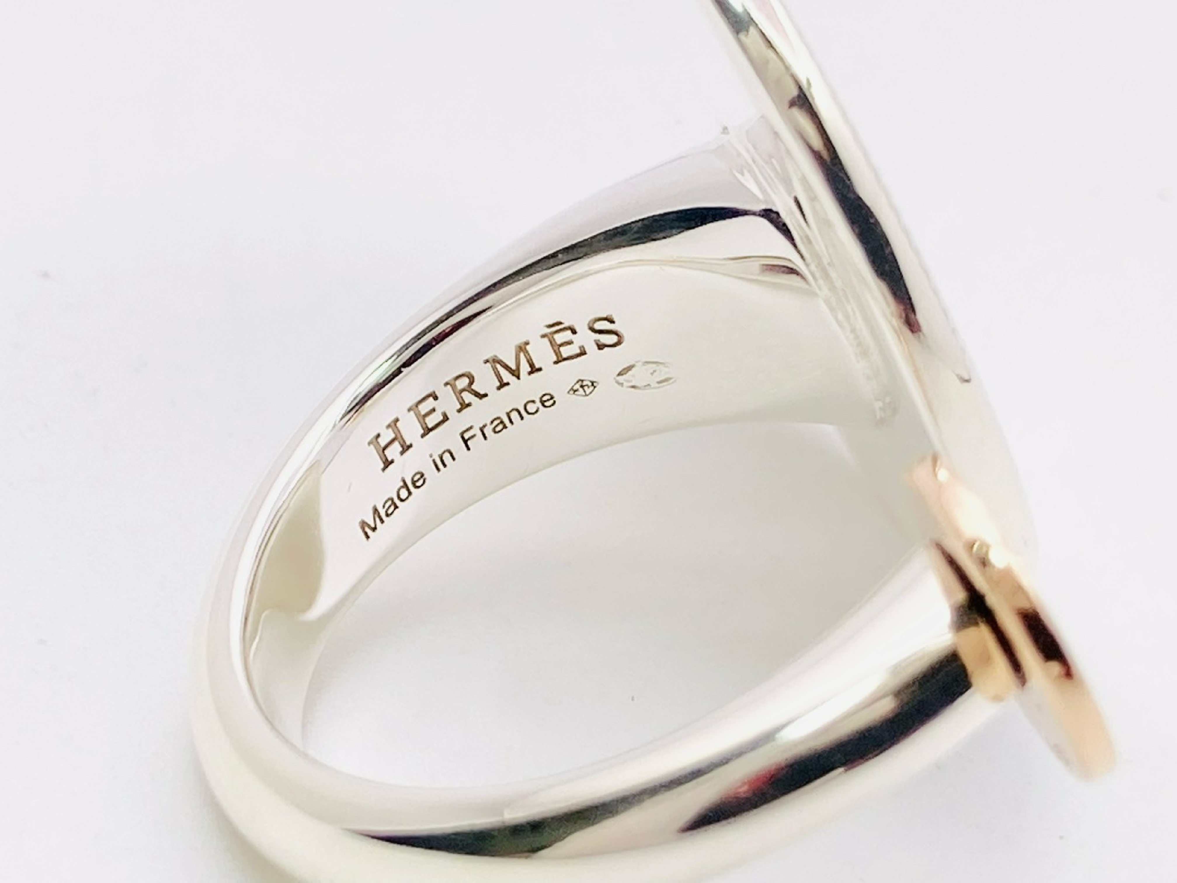 Ex-Libris Ring #49 Ag925 x Au750 14.6g Silver x Rose Gold Ring — view 4