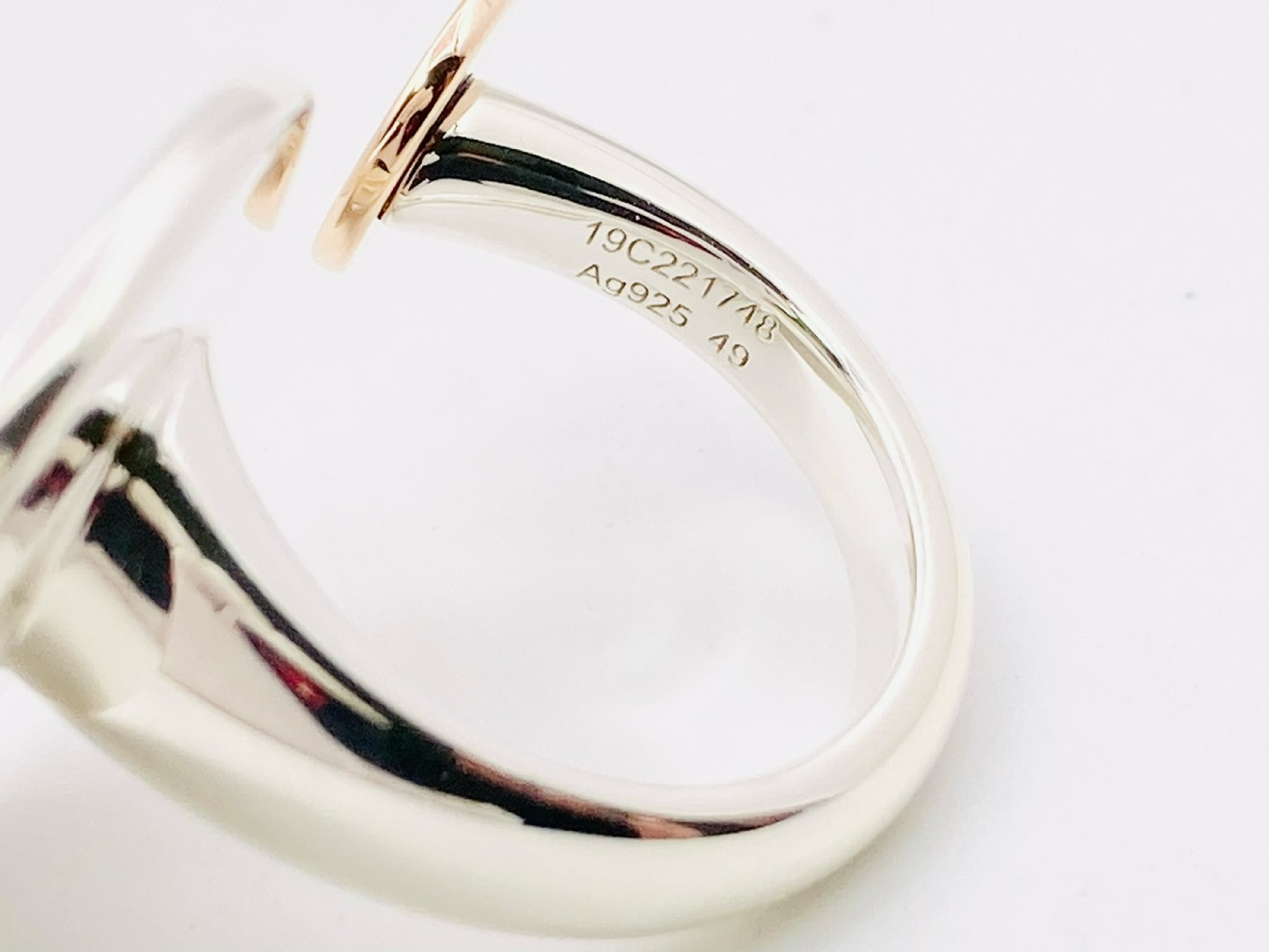 Ex-Libris Ring #49 Ag925 x Au750 14.6g Silver x Rose Gold Ring — view 5