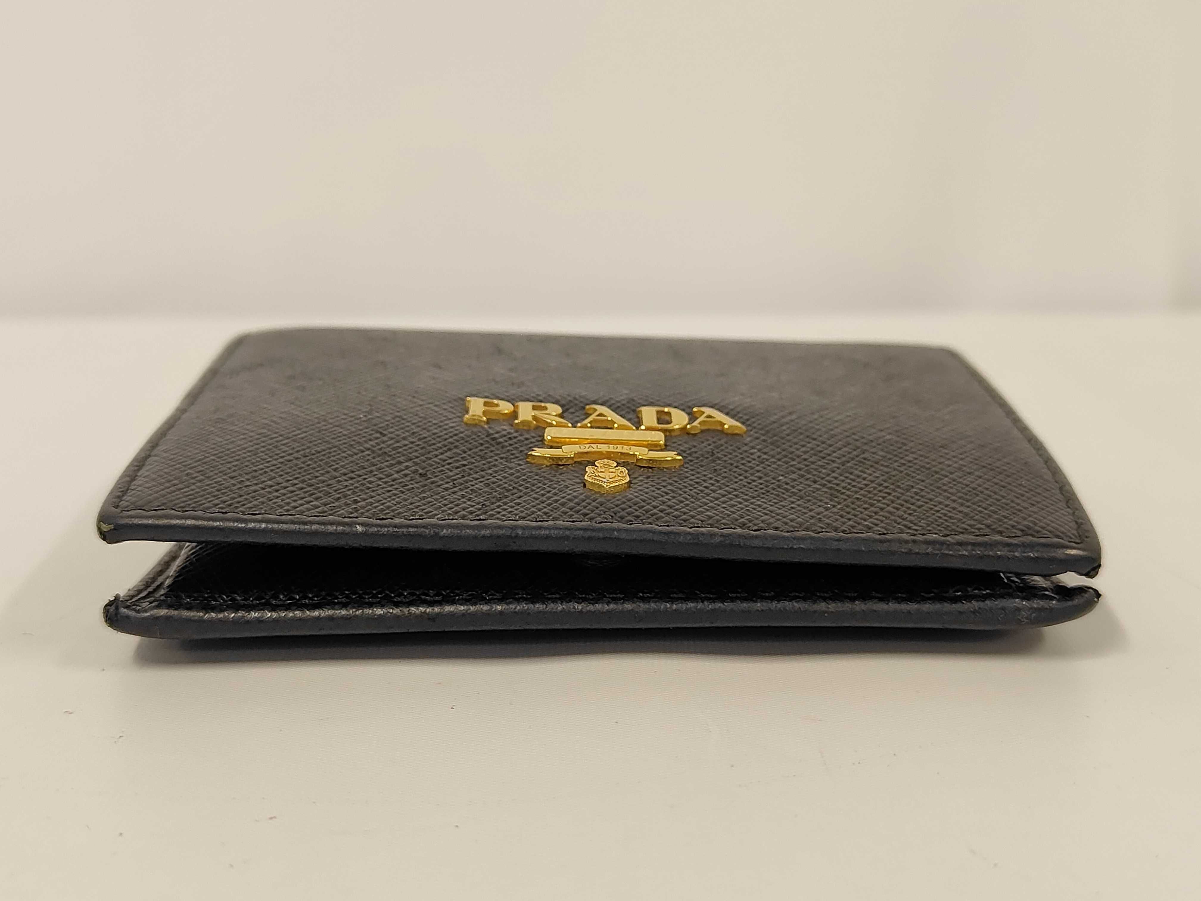 1MV204 Saffiano Leather Bi-fold Wallet, Black. Accessories: Box, Guarantee Card. — view 4