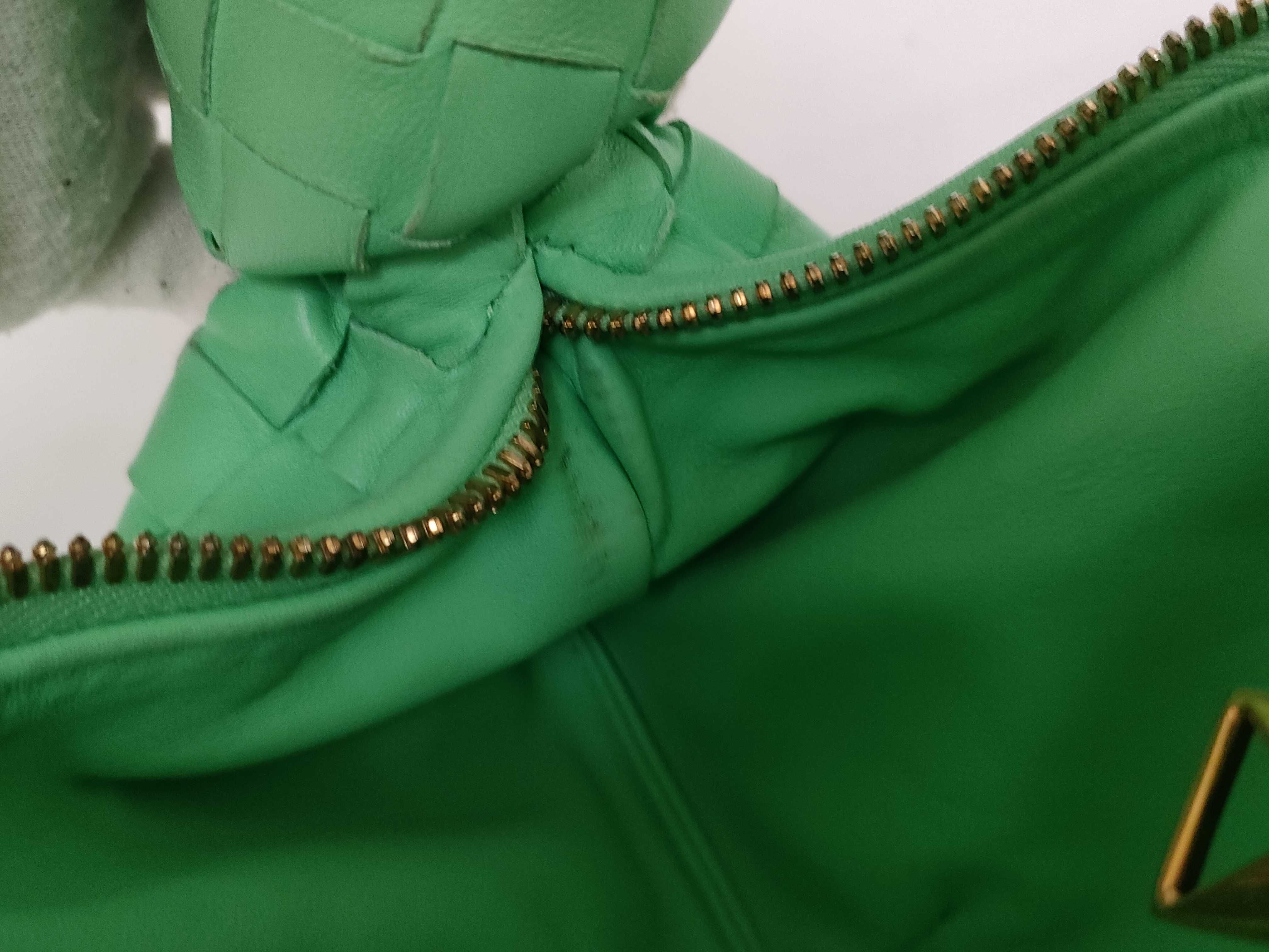 Intrecciato Bottega Veneta Mini The Jodie Intrecciato Leather Handbag Light Green Handbag — view 11