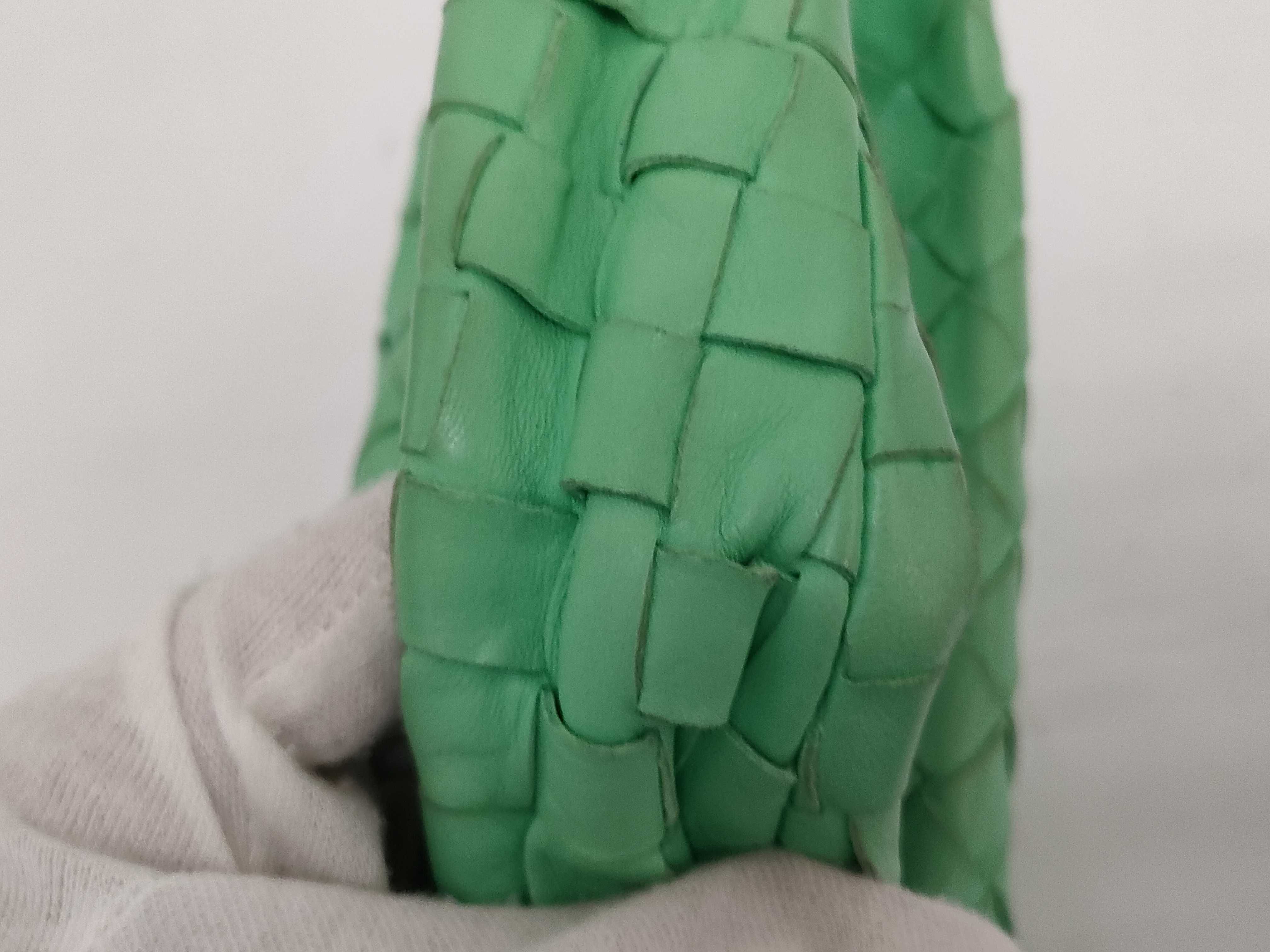 Intrecciato Bottega Veneta Mini The Jodie Intrecciato Leather Handbag Light Green Handbag — view 12
