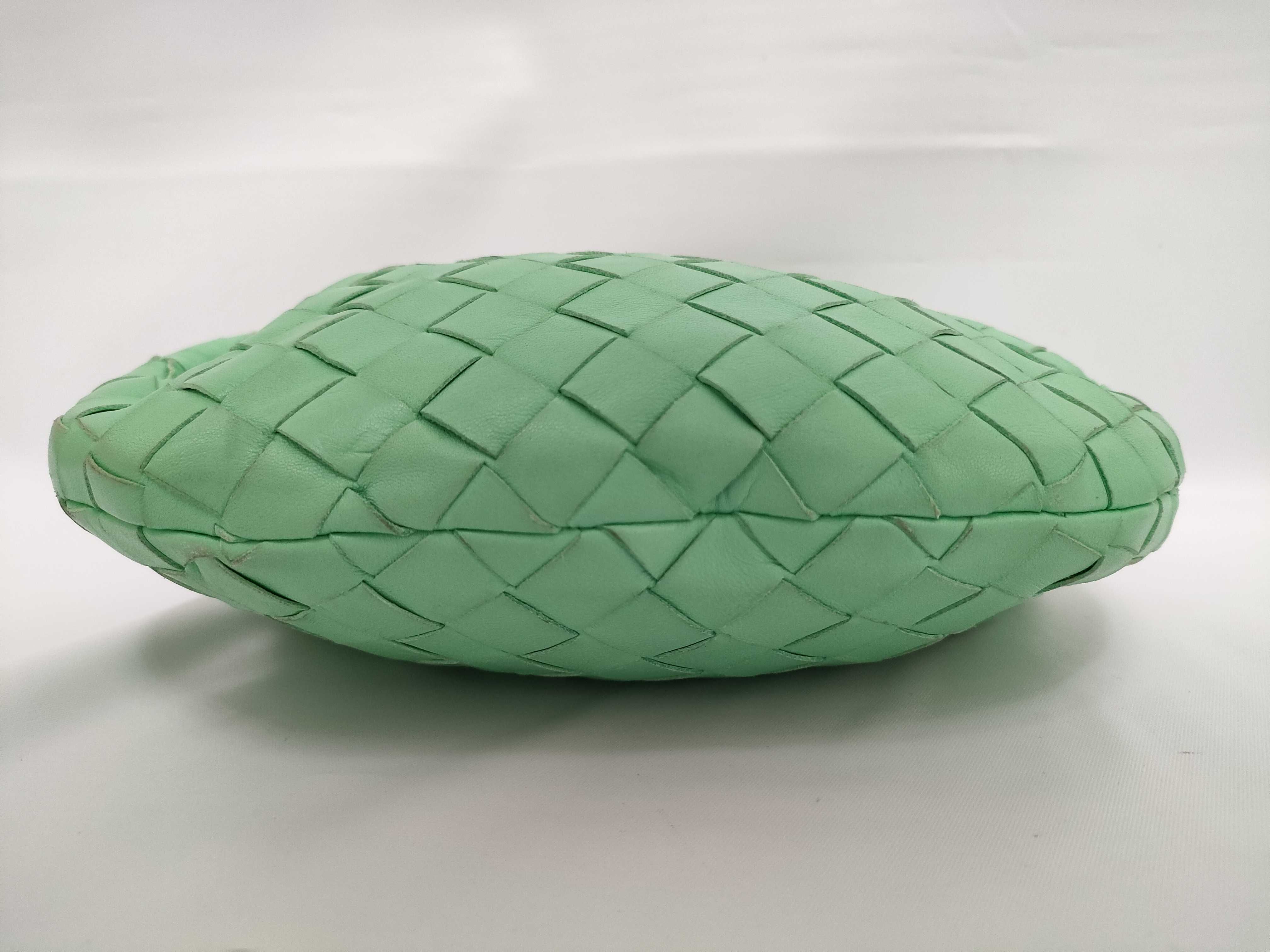 Intrecciato Bottega Veneta Mini The Jodie Intrecciato Leather Handbag Light Green Handbag — view 3