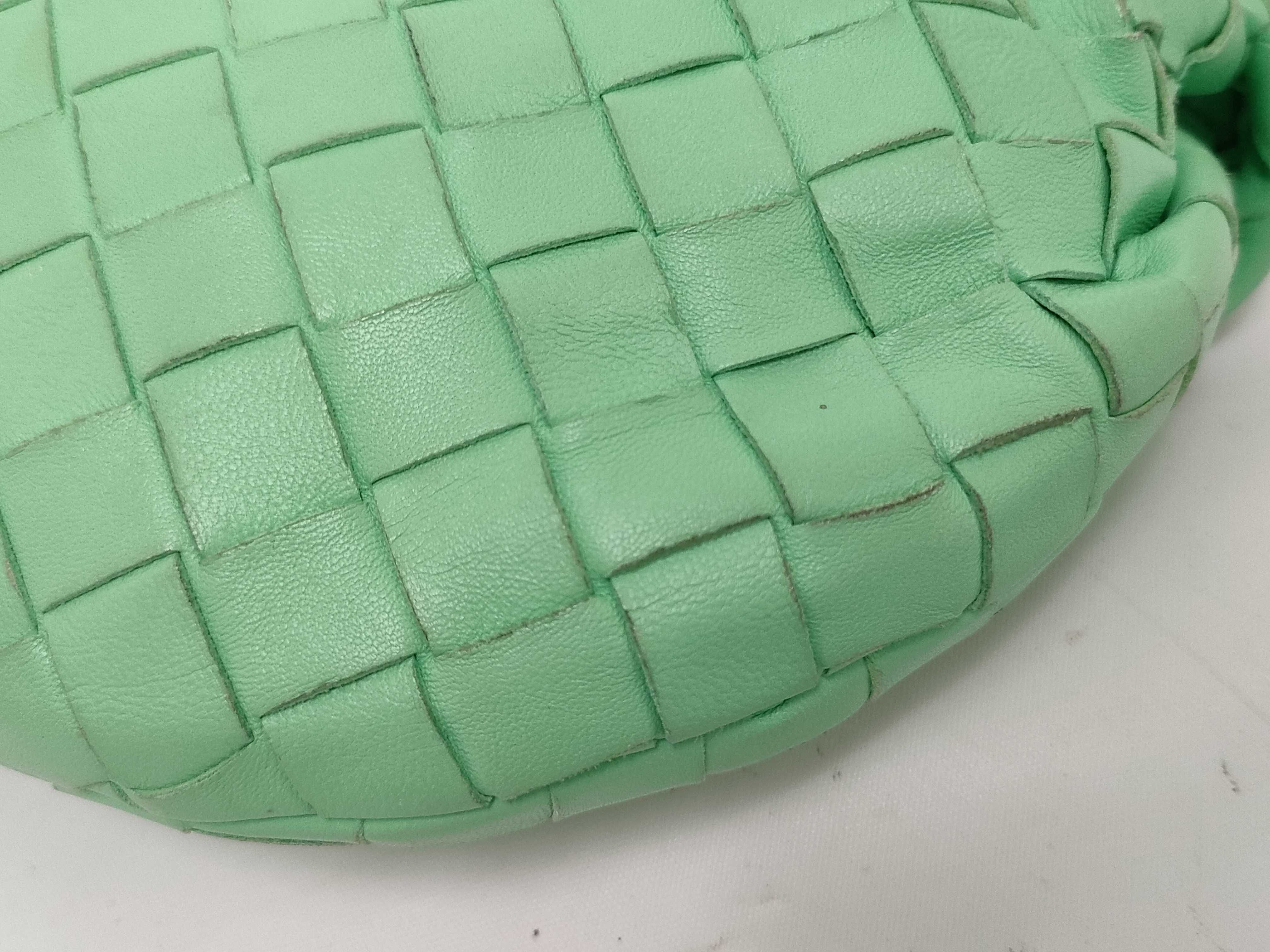 Intrecciato Bottega Veneta Mini The Jodie Intrecciato Leather Handbag Light Green Handbag — view 5