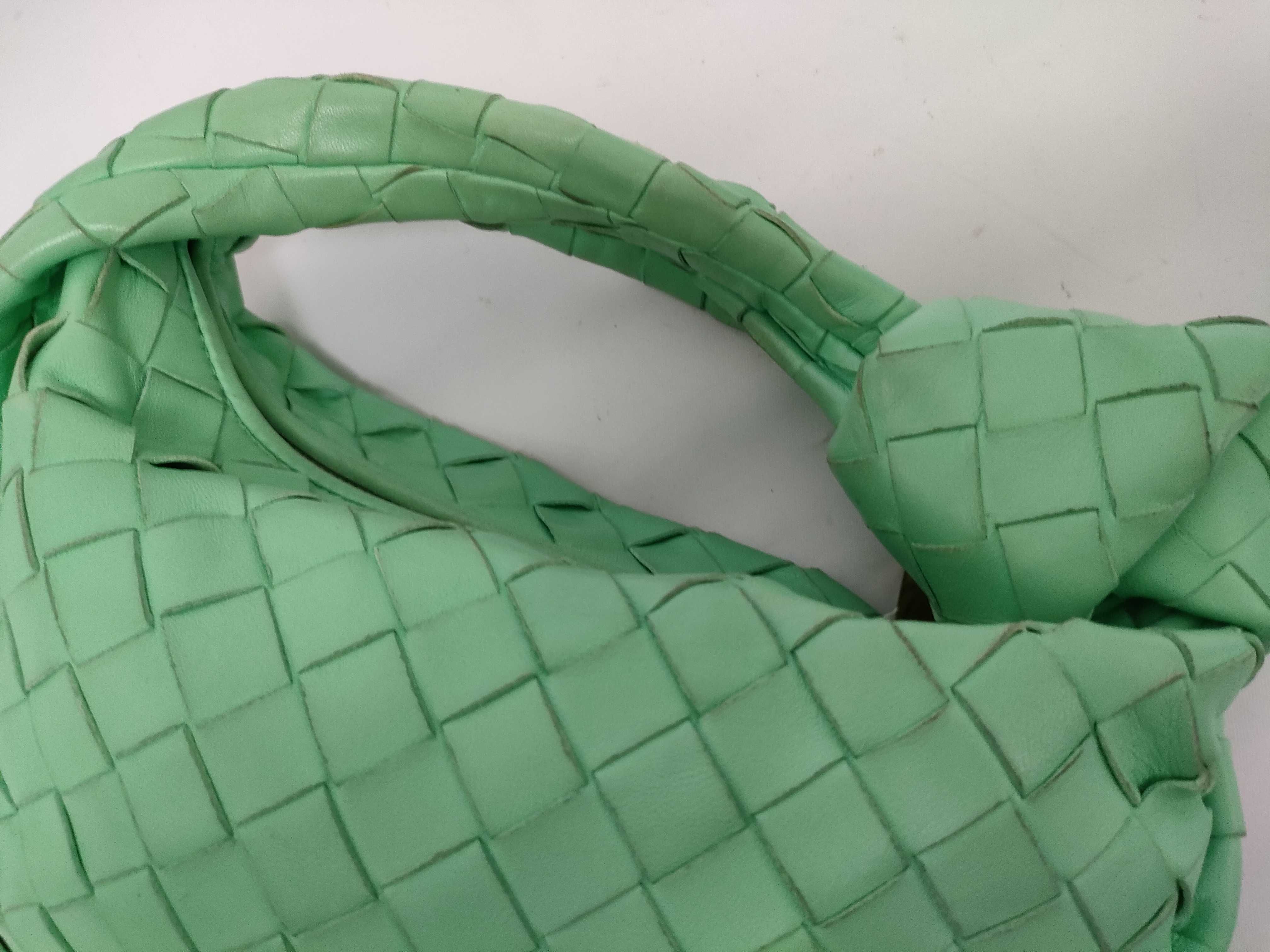 Intrecciato Bottega Veneta Mini The Jodie Intrecciato Leather Handbag Light Green Handbag — view 7