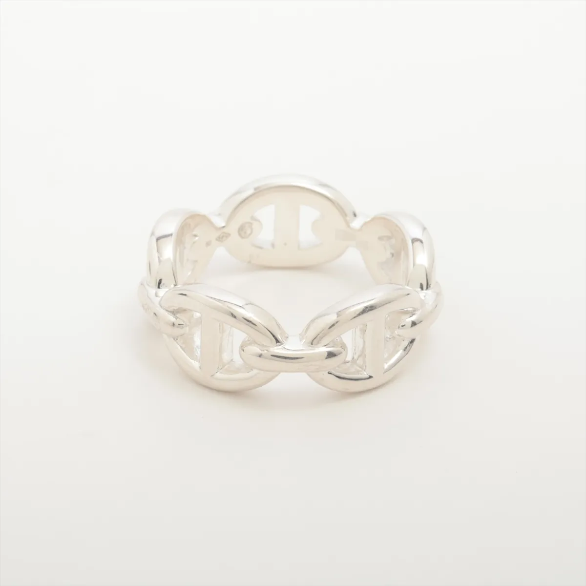 Chaine d'Ancre Enchainée 2023 Ring, Size 50, 925 Sterling Silver, 5.6g, dents, — view 2