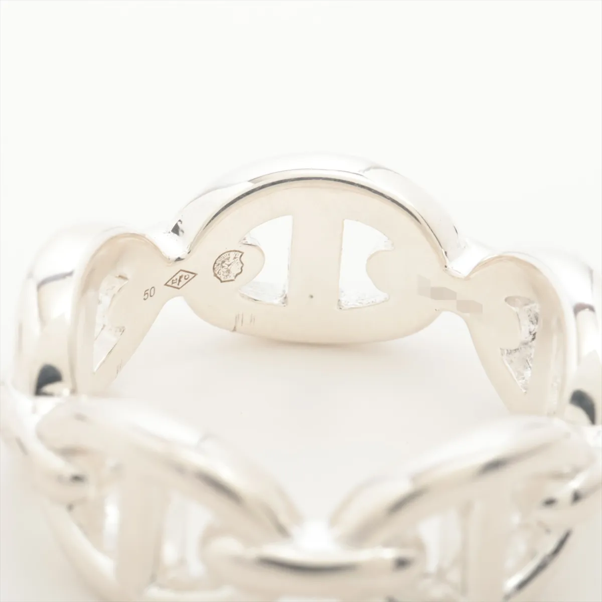 Chaine d'Ancre Enchainée 2023 Ring, Size 50, 925 Sterling Silver, 5.6g, dents, — view 4