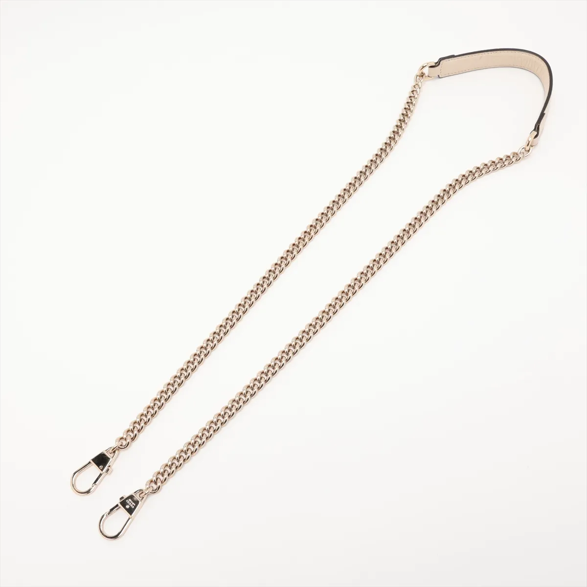 Interlocking G Leather Chain Shoulder Bag, White, 607720 — view 5