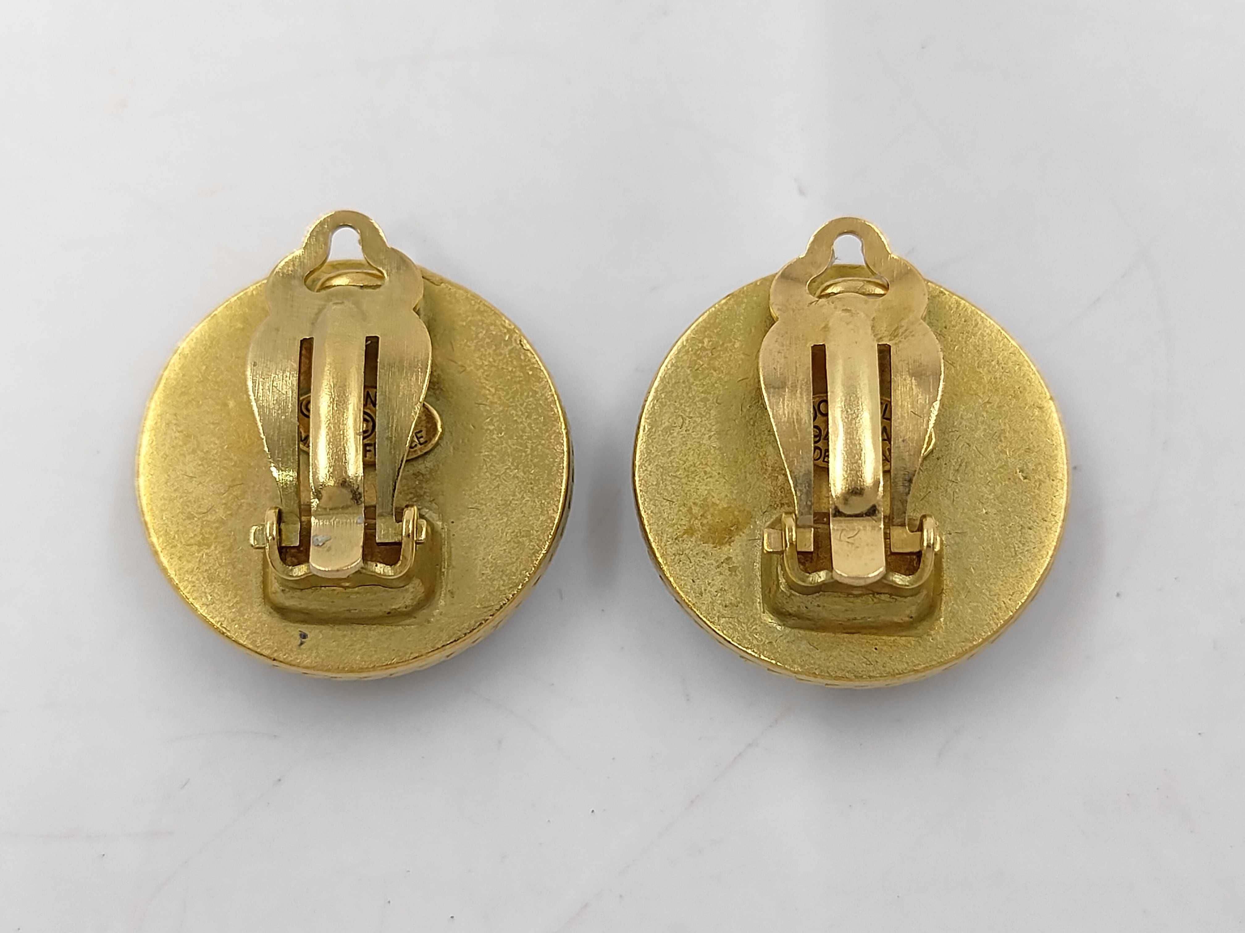 Coco Mark Gold Earrings — view 2