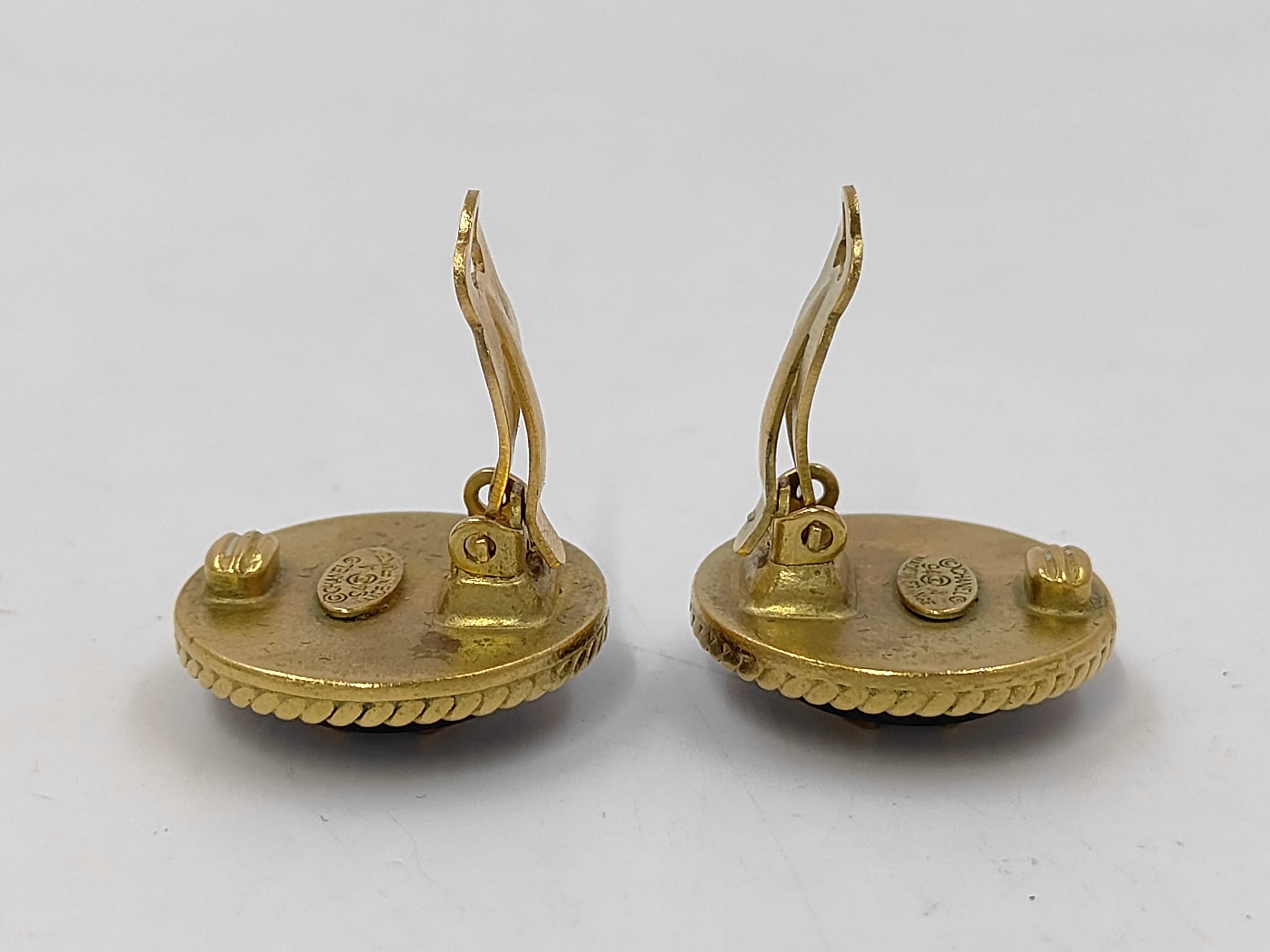 Coco Mark Gold Earrings — view 4