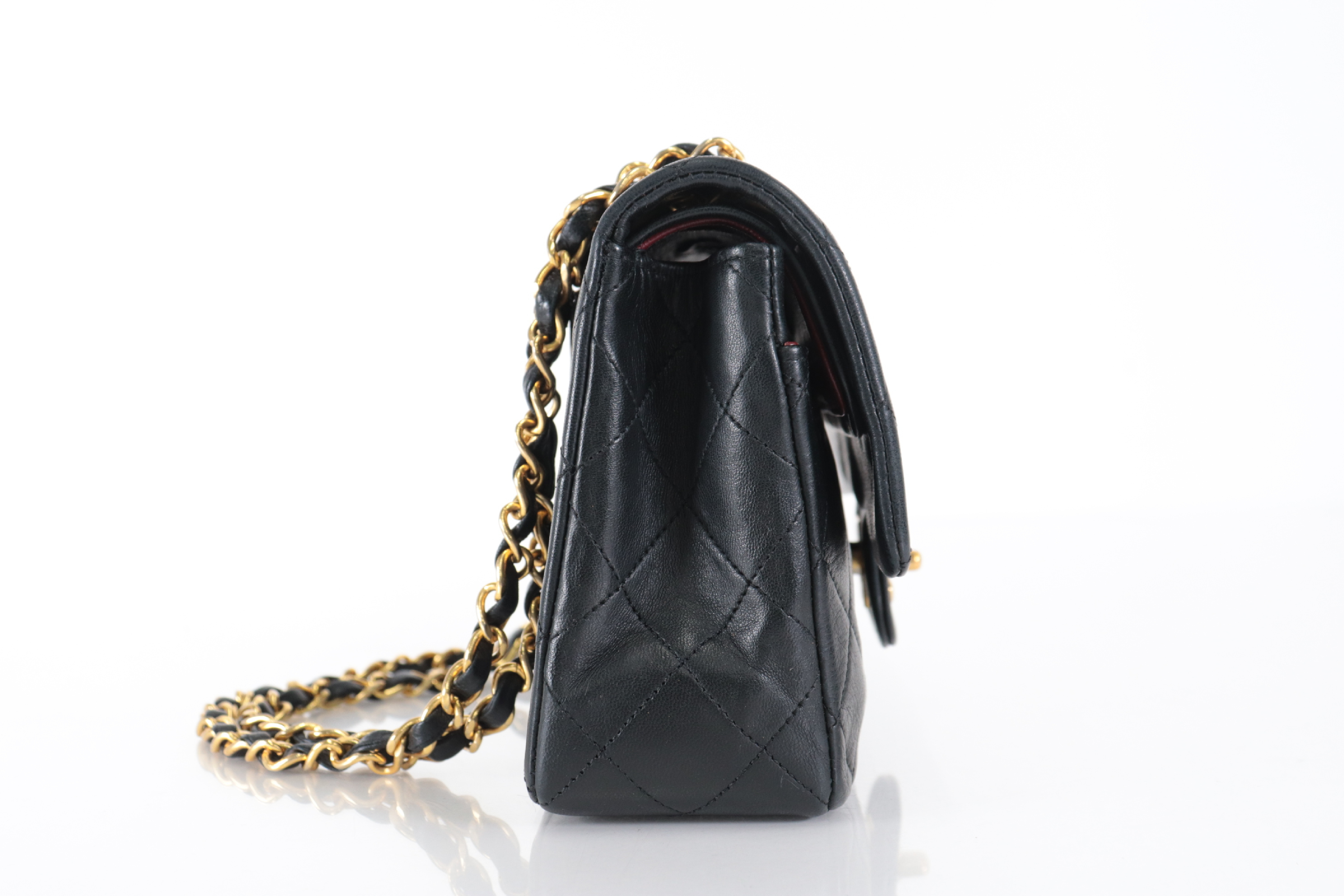 W-Flap 23 Lambskin Chain Shoulder Bag (Series 1) — view 4