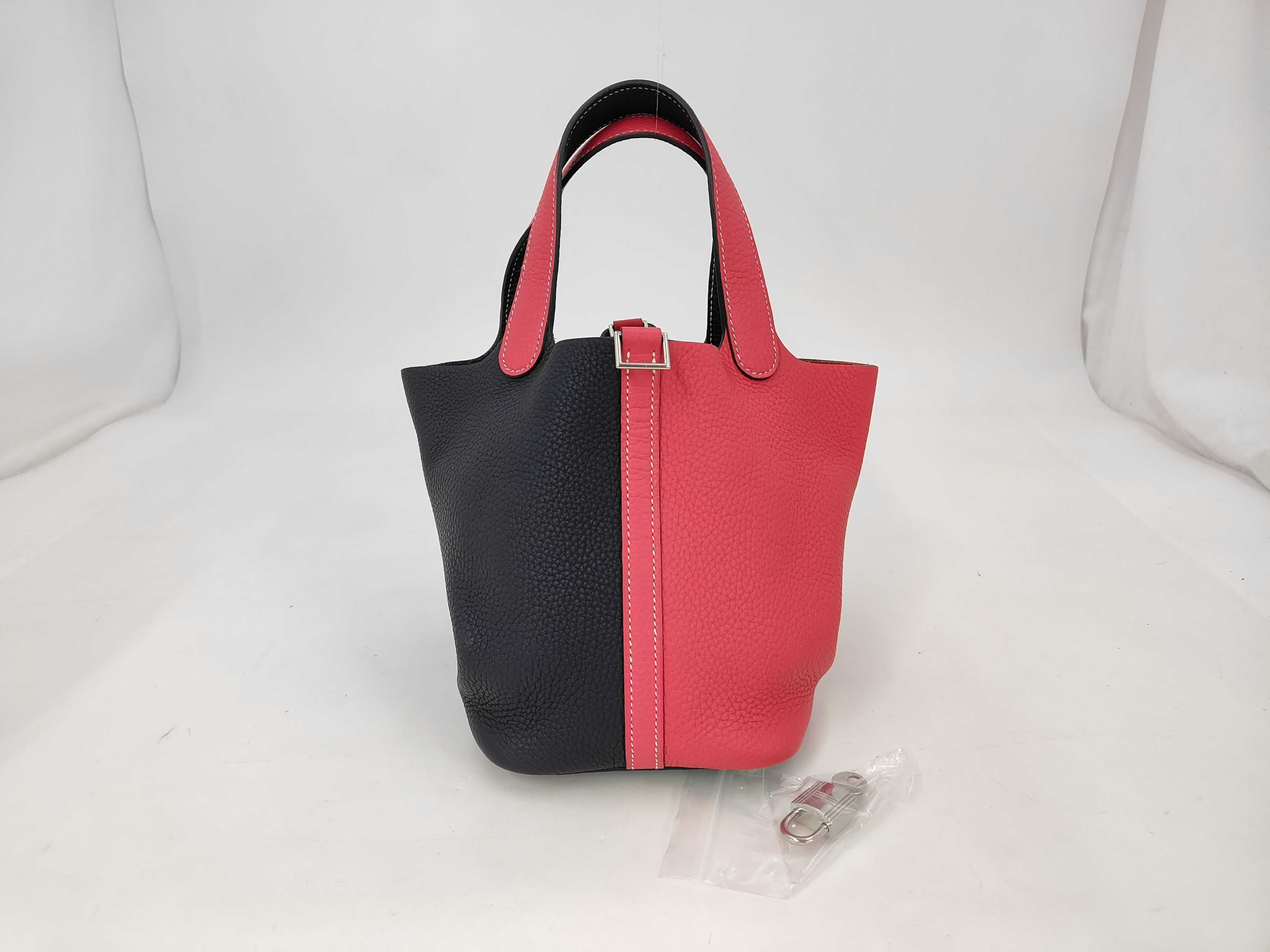 Picotin Lock PM Bicolor D Stamp Handbag