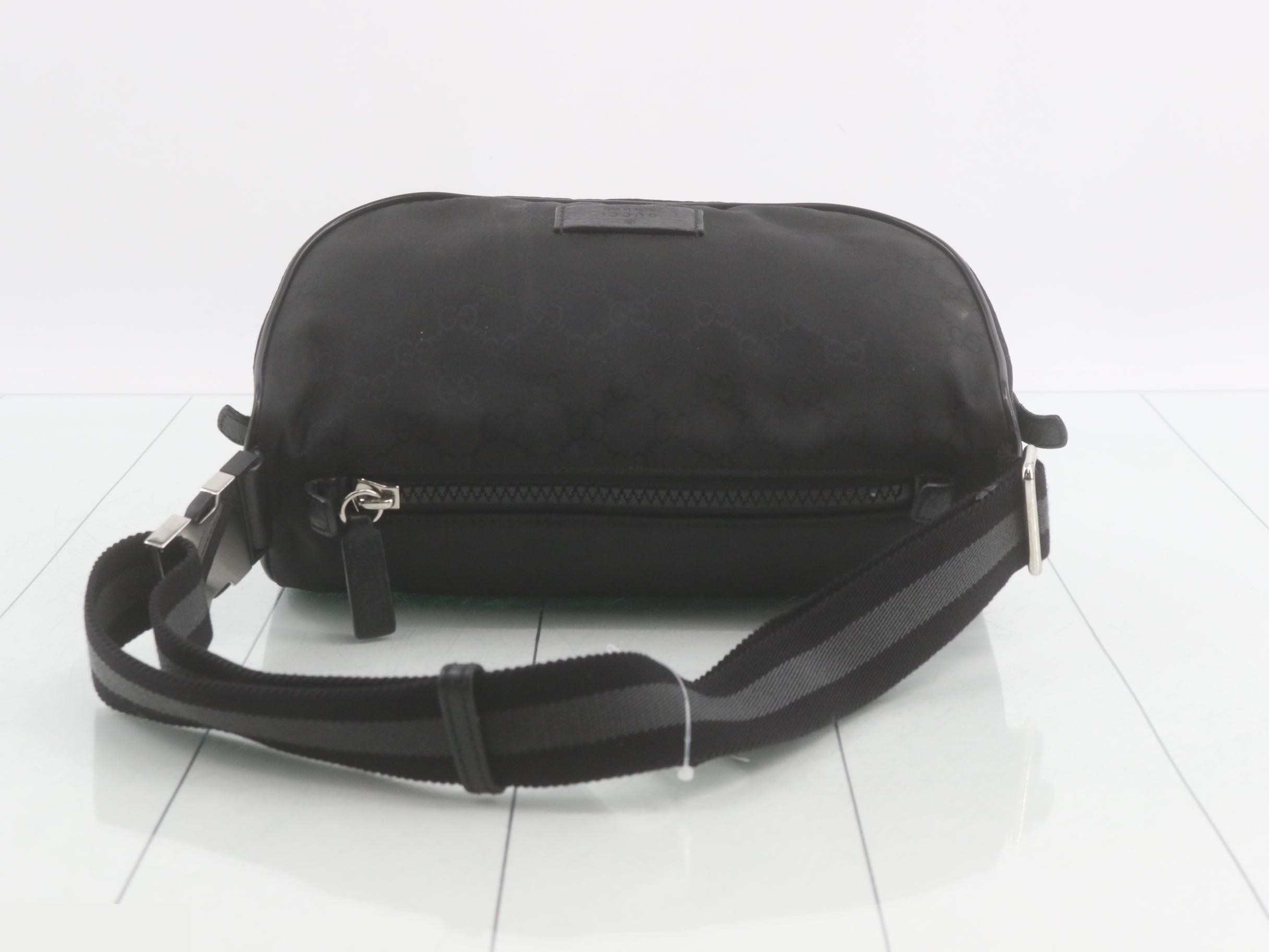 GG Nylon Waist Bag, Black — view 2